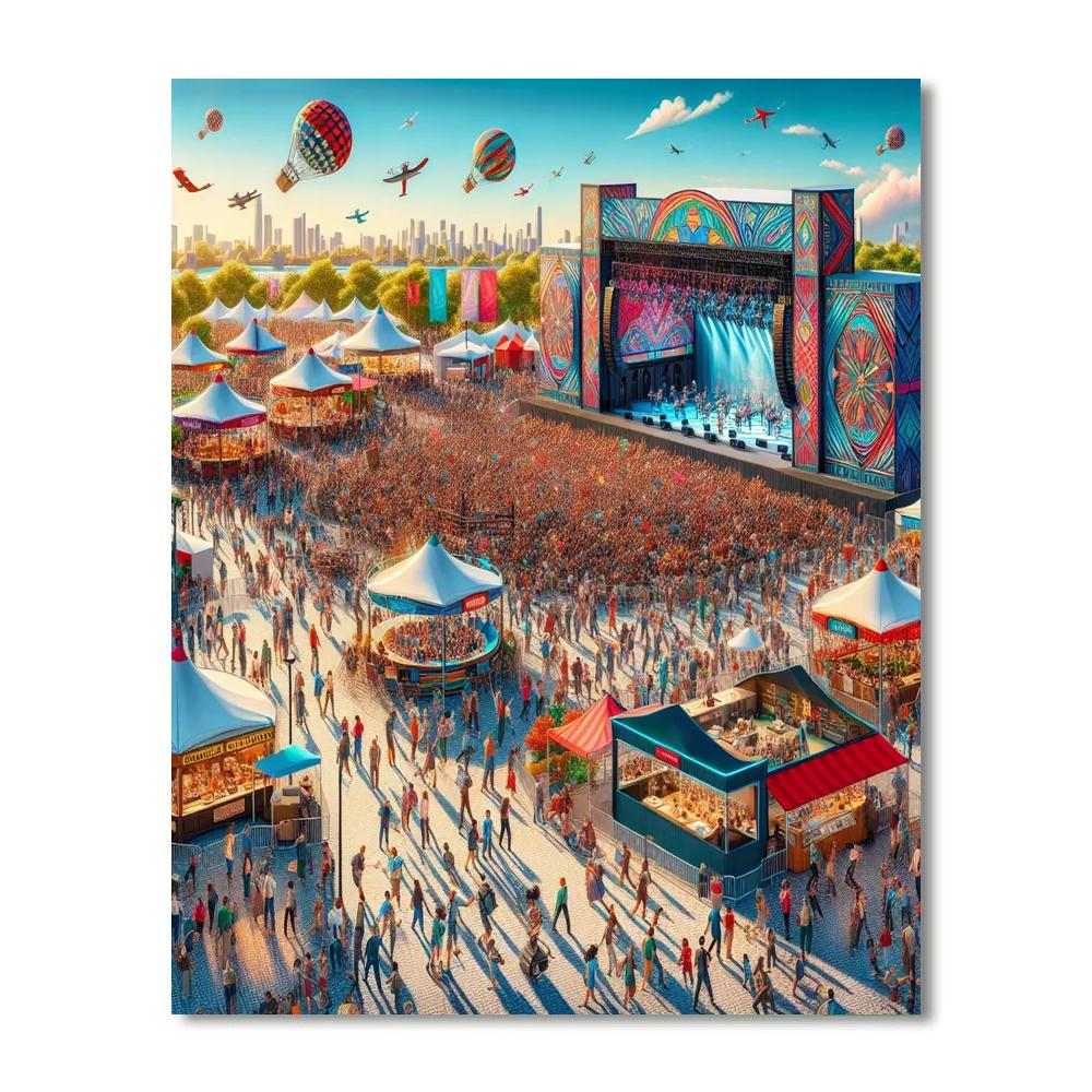 Fête De L'humanité - France DIY Paint By Numbers