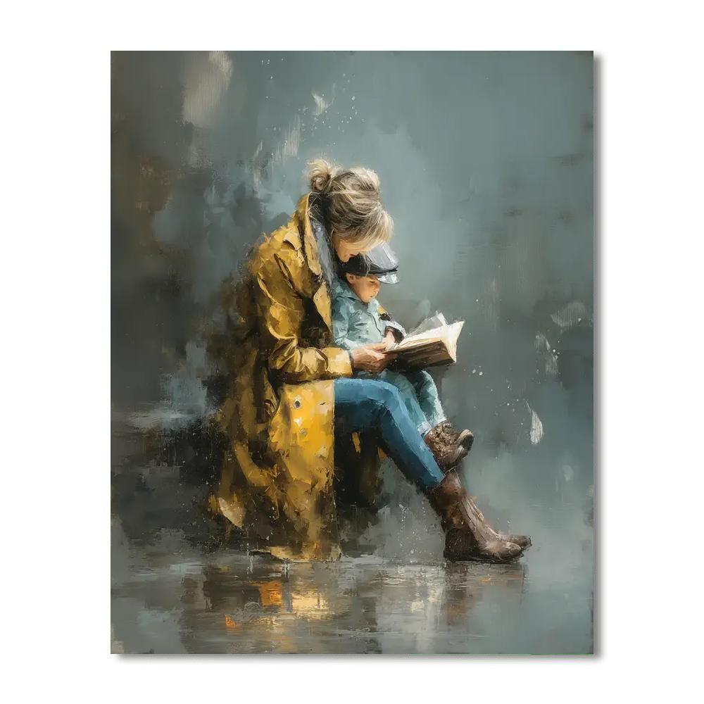 Cherished Memories On A Rainy Day Paint By Number