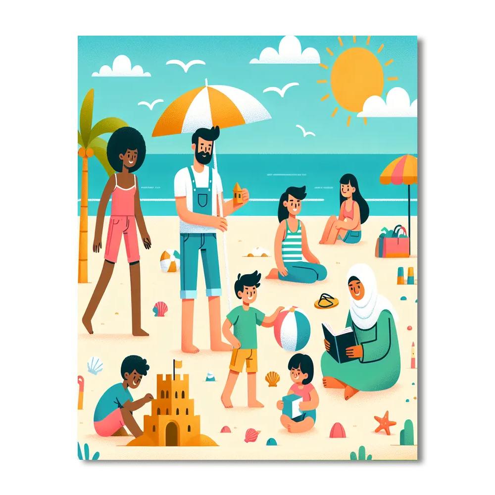 Sunny Seashore Soiree Paint By Color