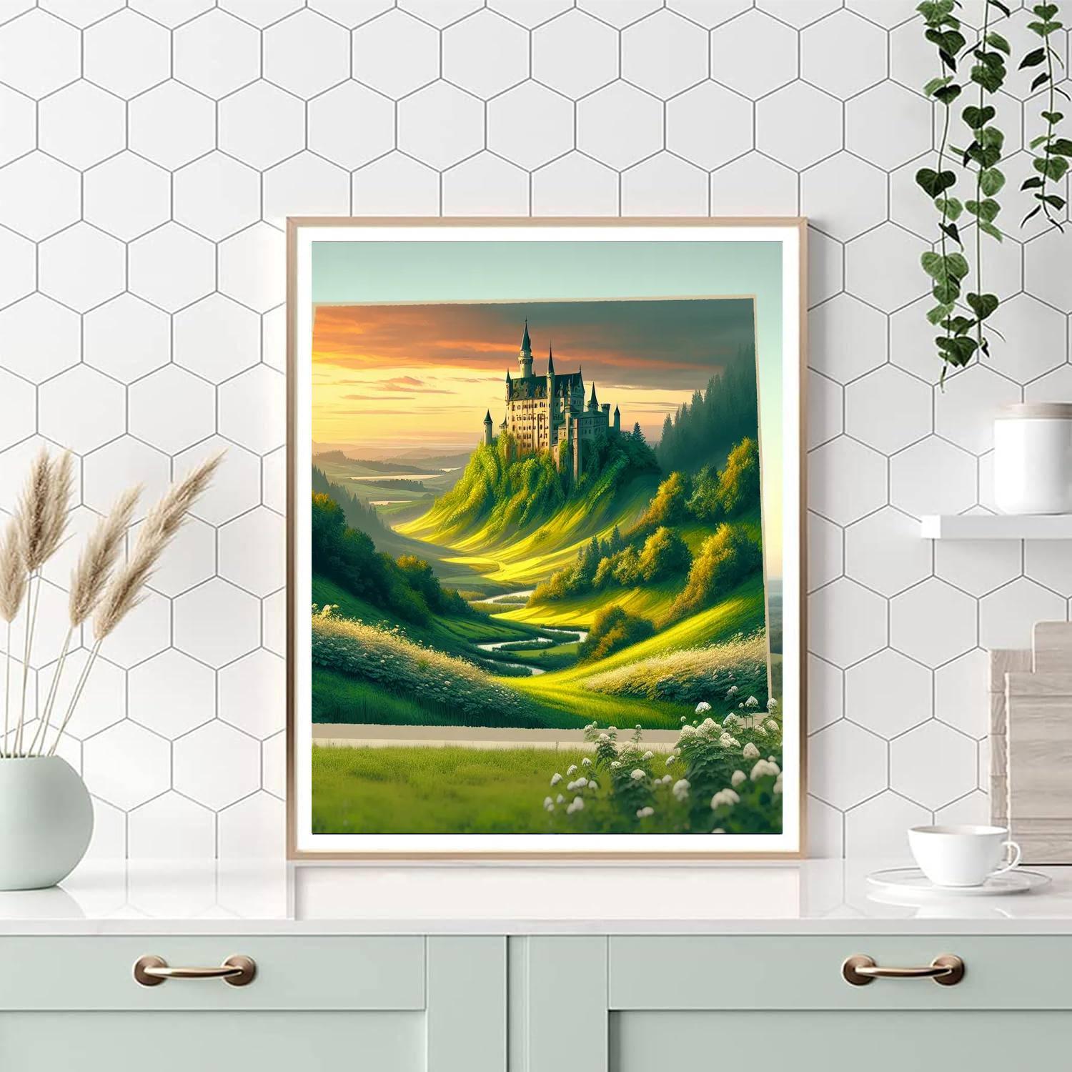 Historical Castles And Landscapes Paint By Numbers Kits