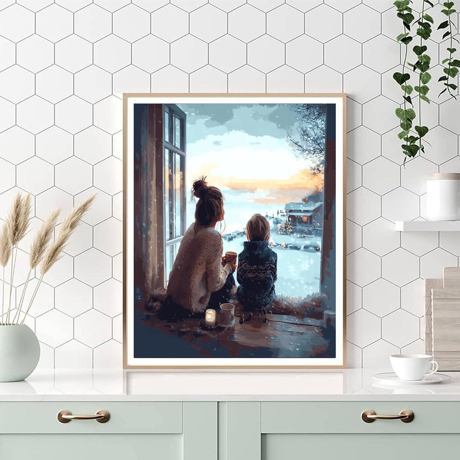 A Cozy Family Evening Paint By Color