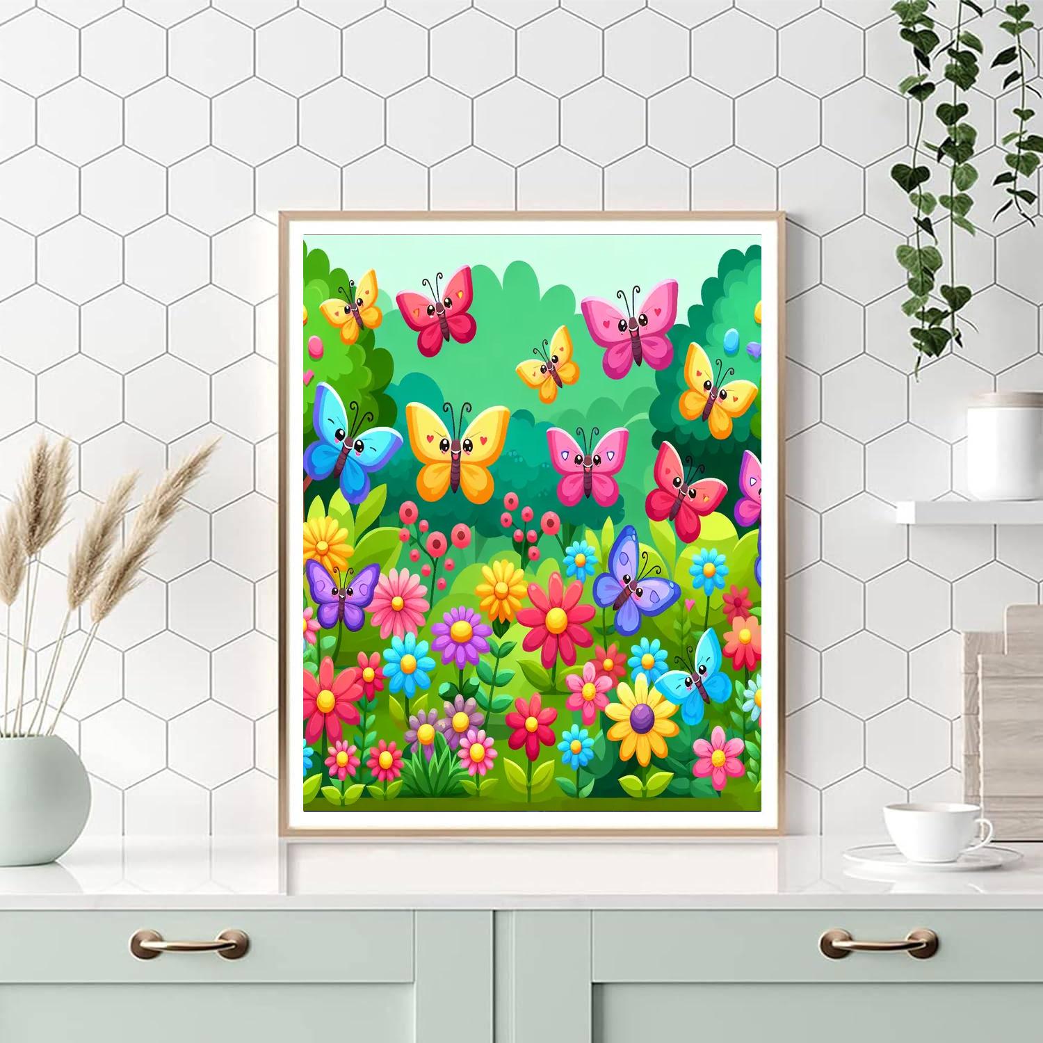 Butterfly Garden Of Colors DIY Paint By Numbers