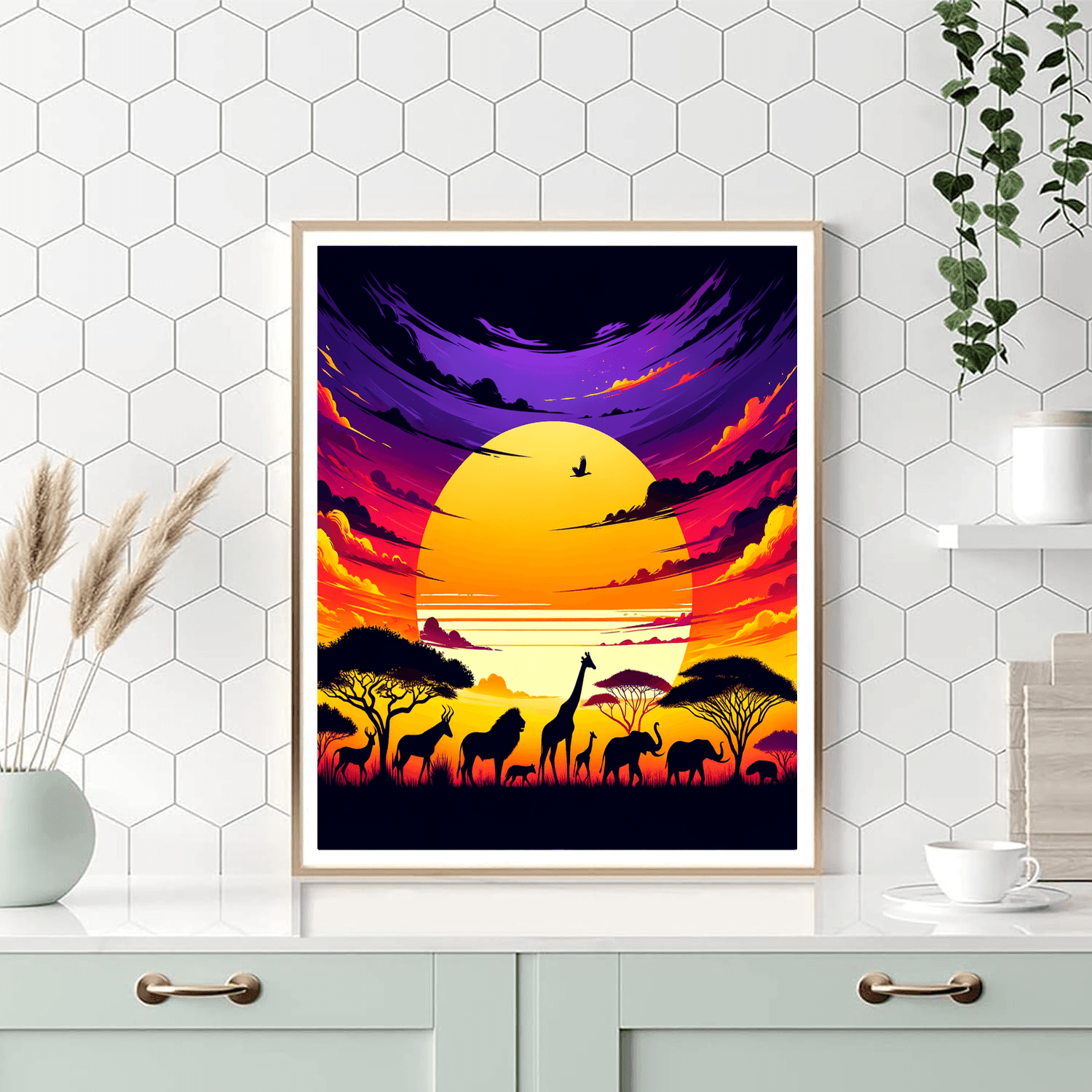 Enchanted Sunset Safari Paint By Color