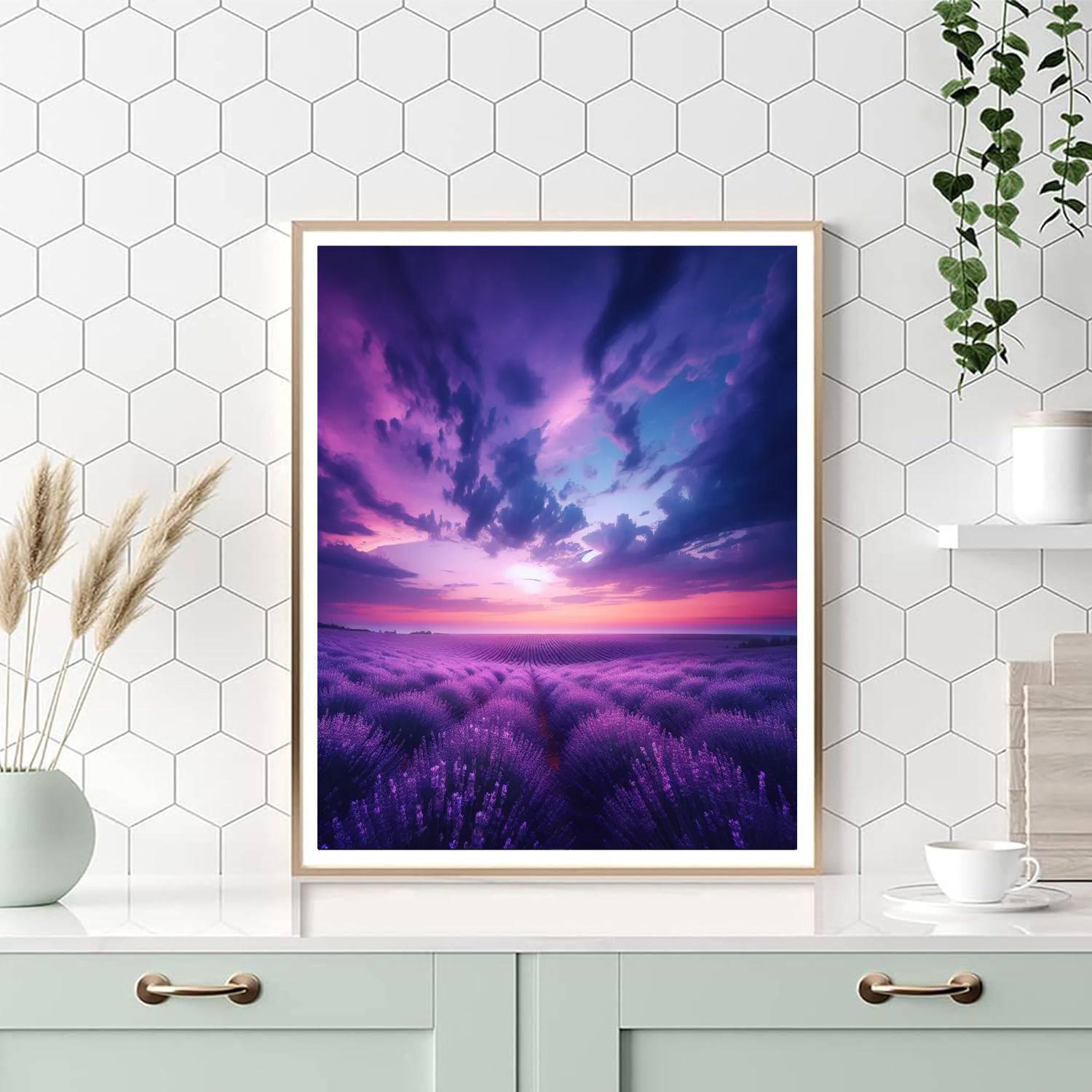 Dreamy Lavender Evening Paint By Number