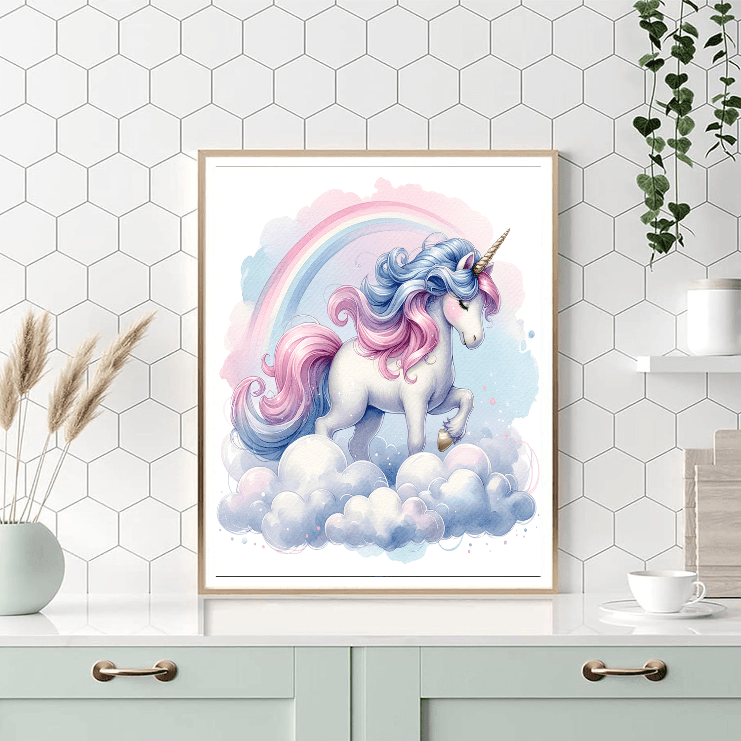 Bubbly Bubblegum Unicorn - DIY Painting By Numbers Kit