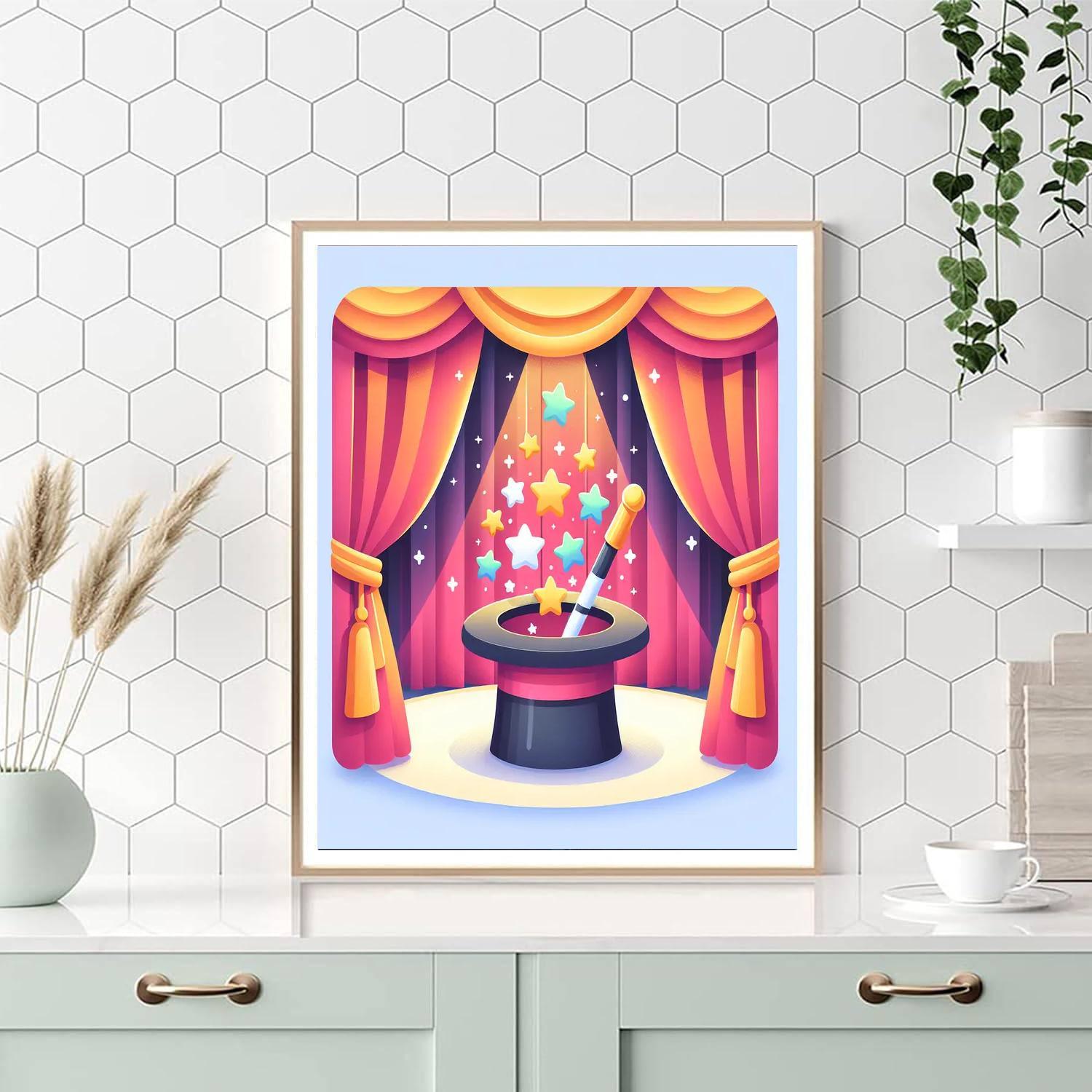 Magician's Trick Box Paint By Numbers Art
