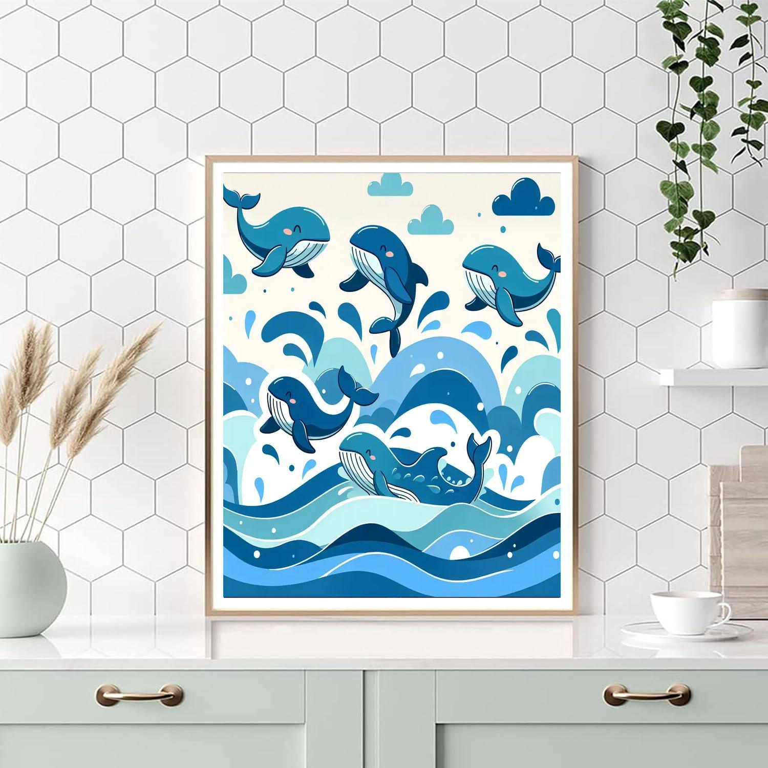 Whale Wishes Paint By Color