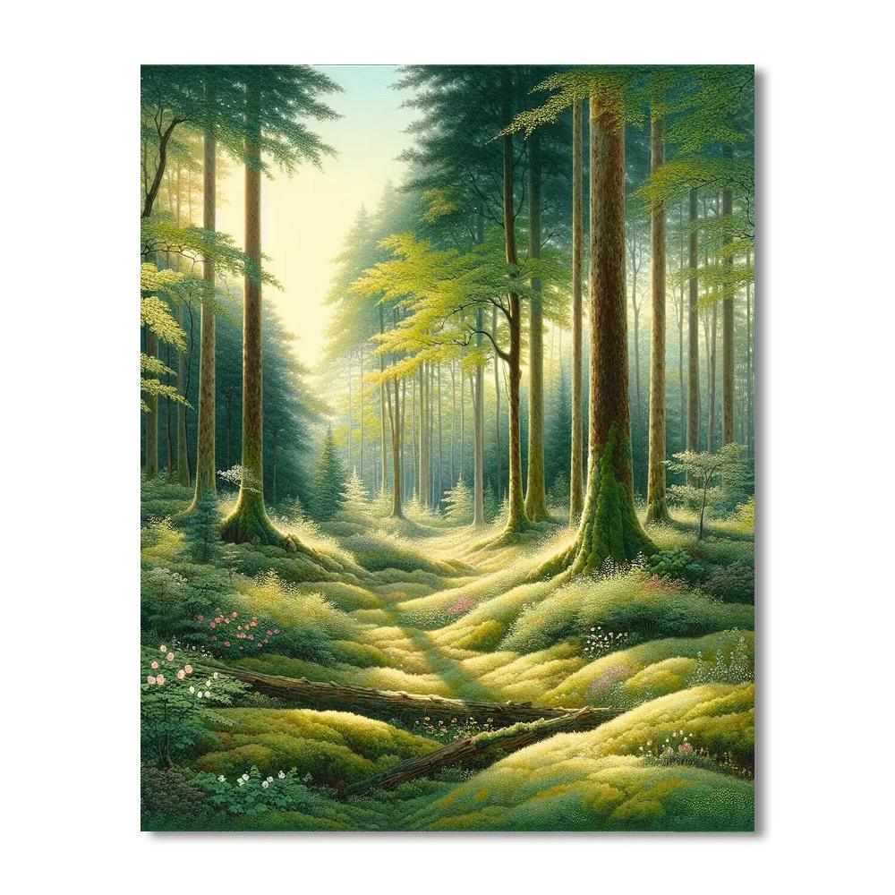 Morning Forest Whispers Paint By Number
