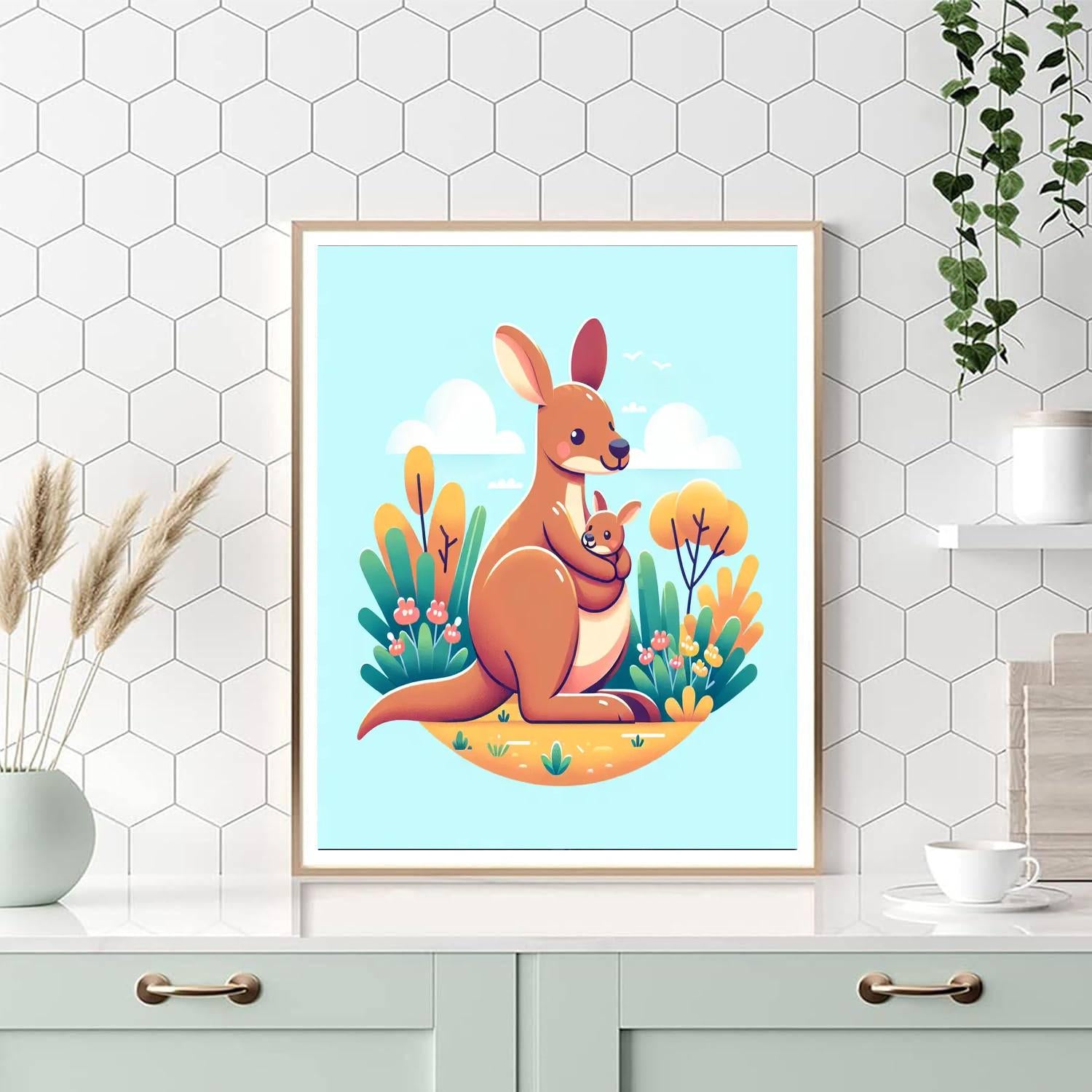 Caring Kangaroo Numbered Painting Kits