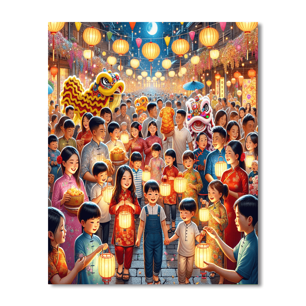 Tết Trung Thu - Vietnam Painting By Numbers Kit