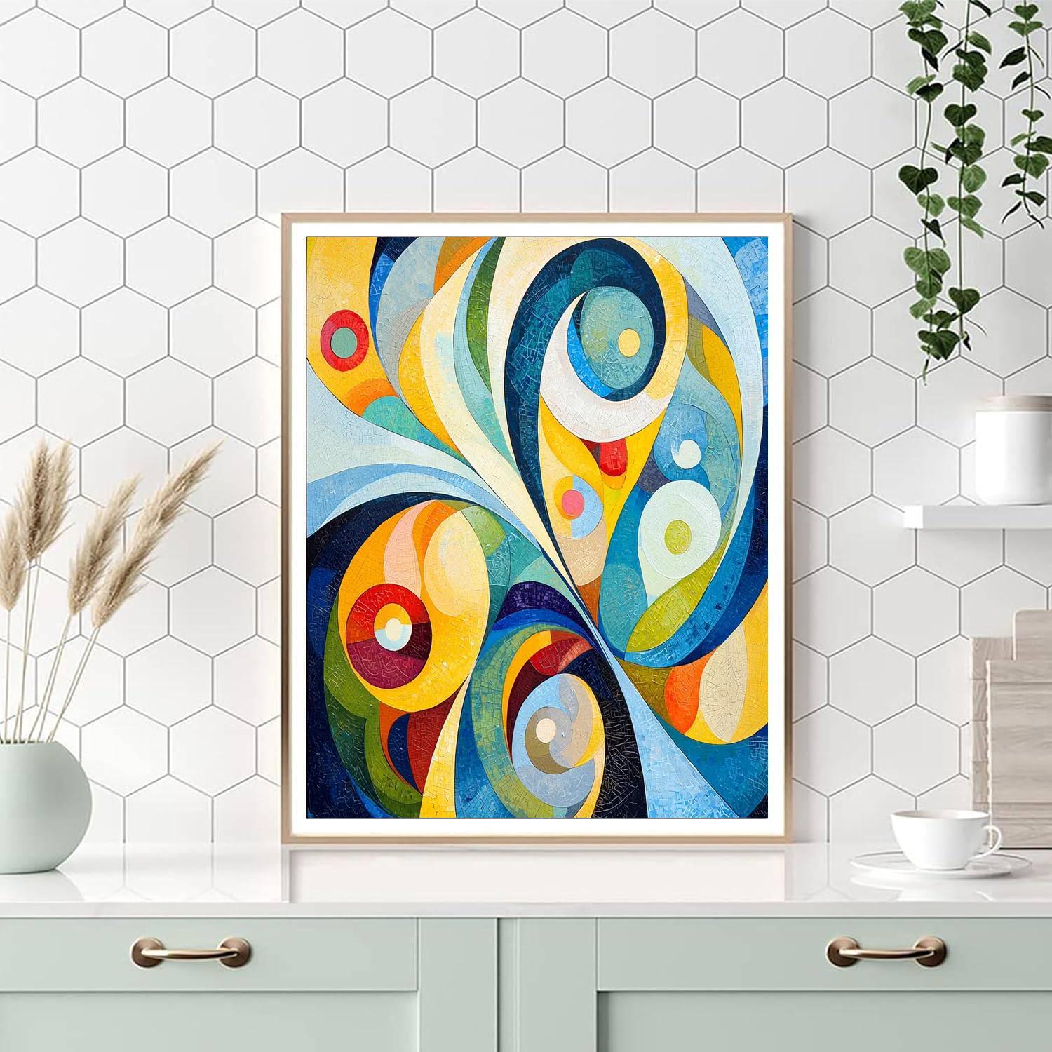 Paul Klee Inspired Dreamscape Wall Art  Numbered Painting Kits