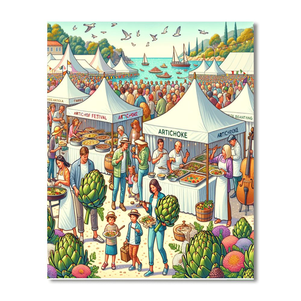 The Artichoke Festival Paint By Color