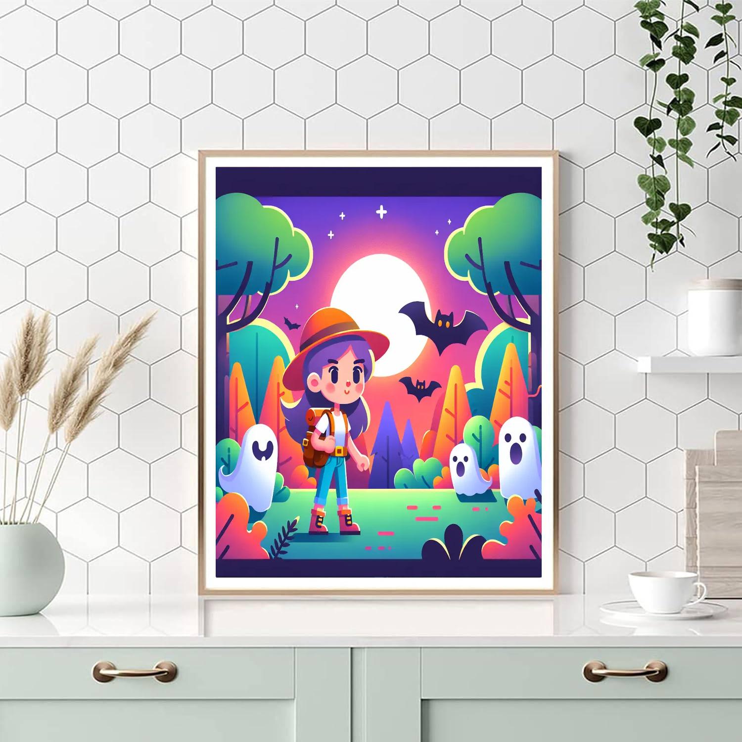 Haunted Forest Expedition Painting Number Kit