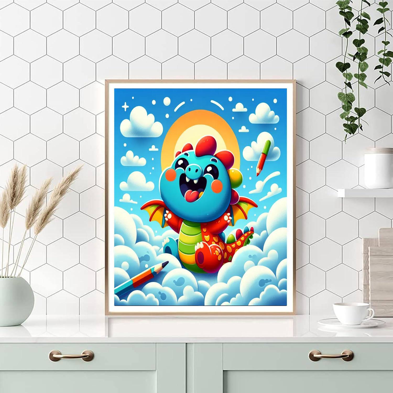 Adventurous Dragon Paint By Numbers