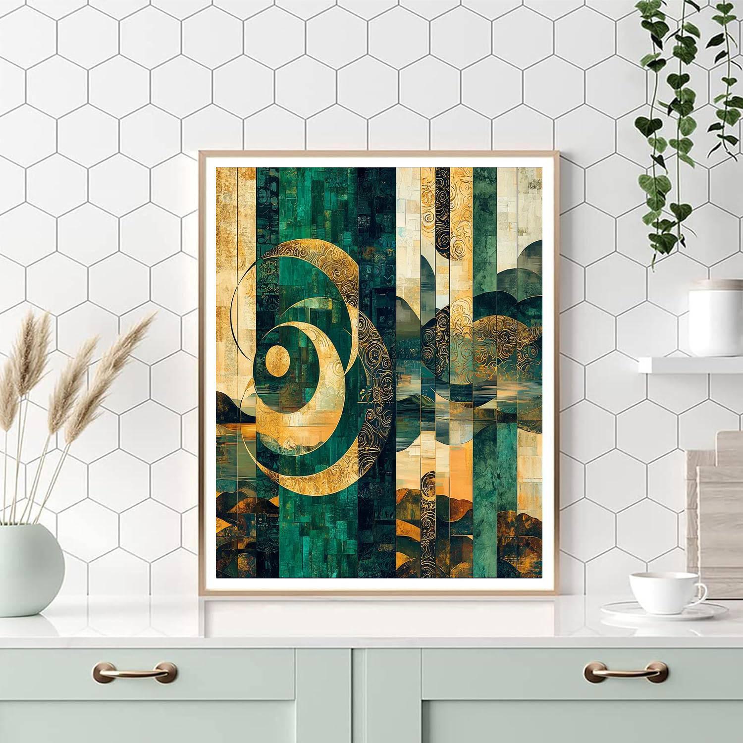 Gustav Klimt Inspired Enigmatic Symphony  Paint By Numbers Art