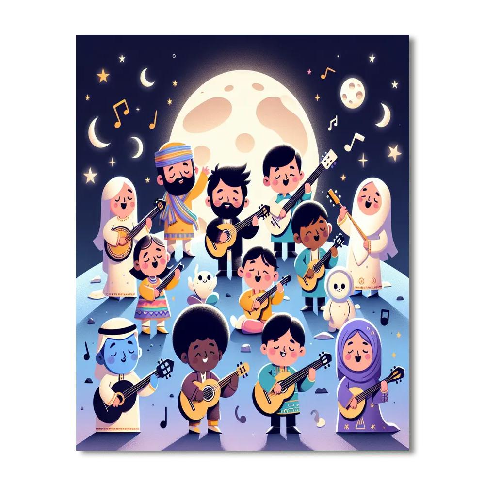 Magical Moonscape Melody Paint By Numbers