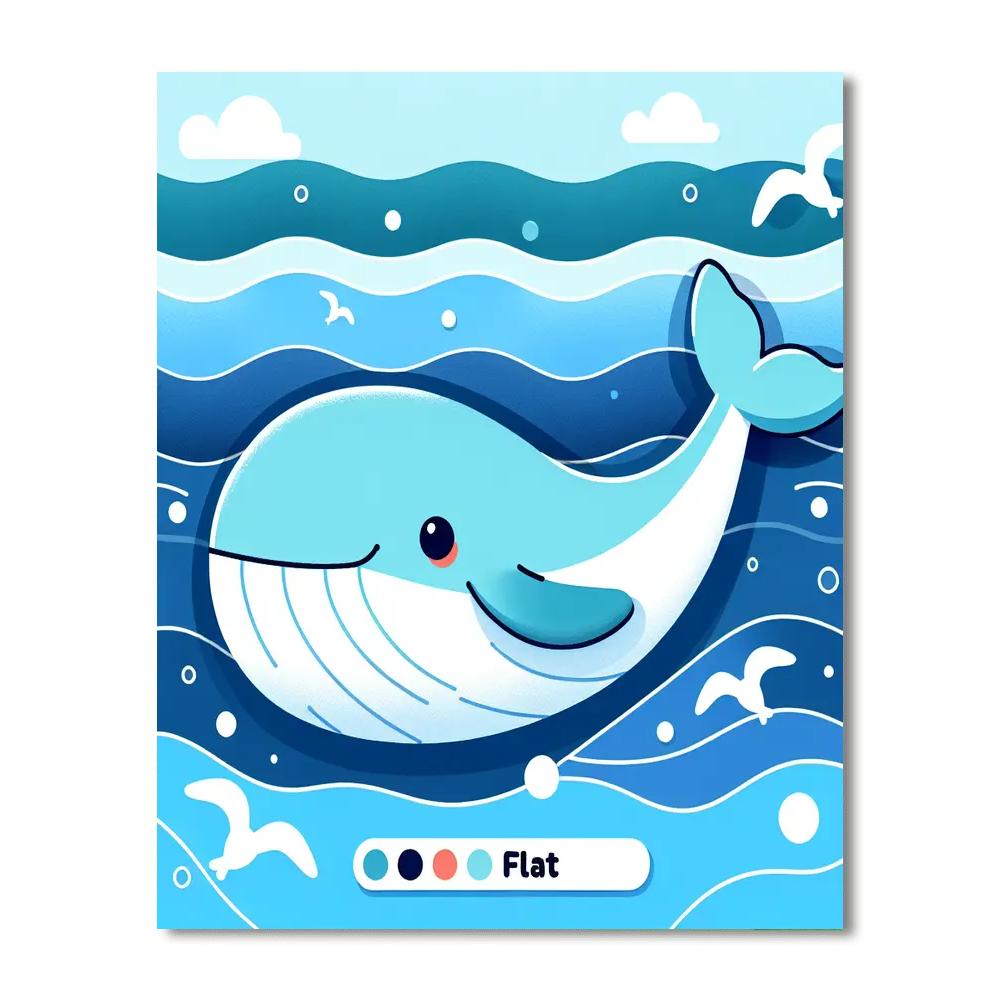 Whale Wonders Numbered Painting Kits