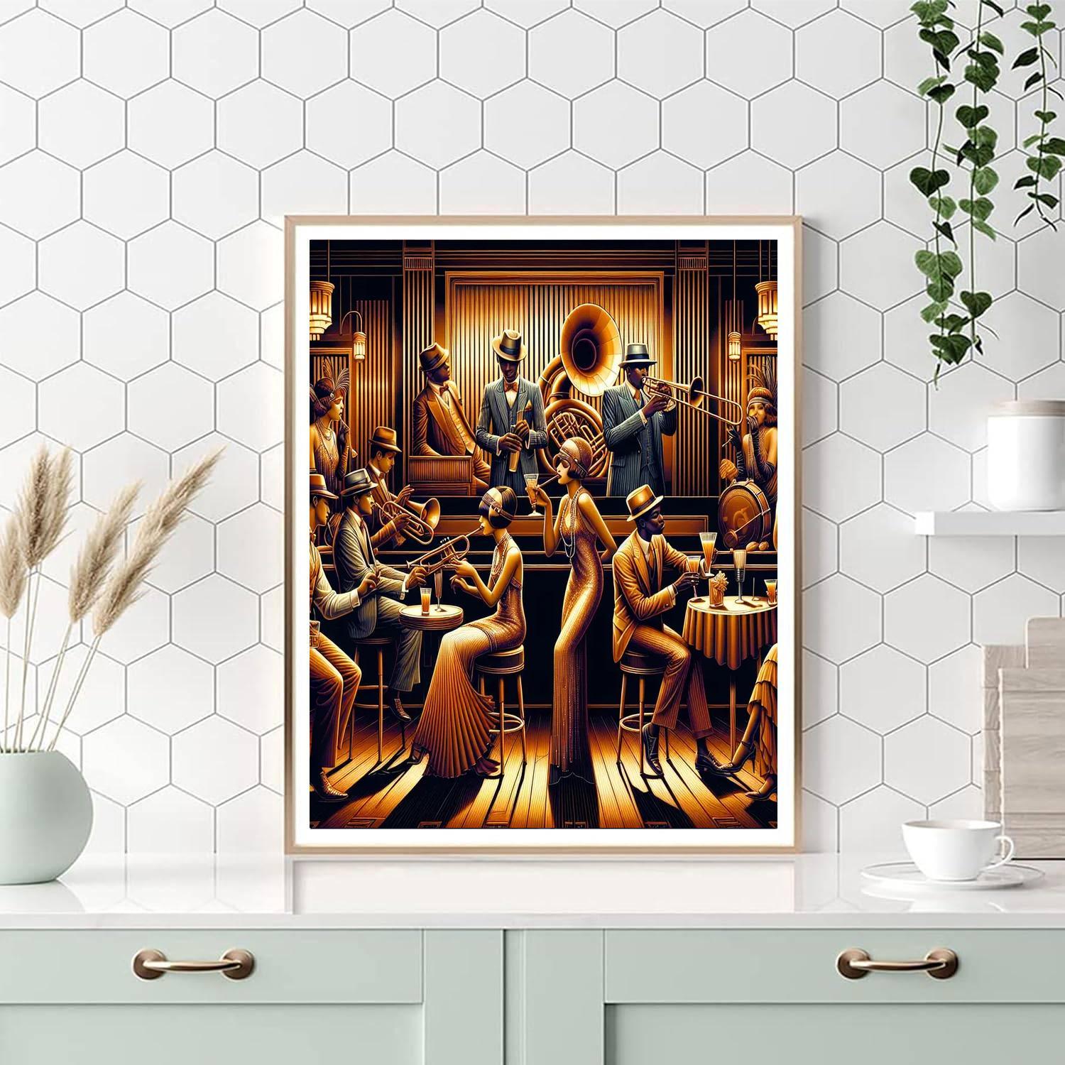 Jazz Age Speakeasy Numbered Painting Kits