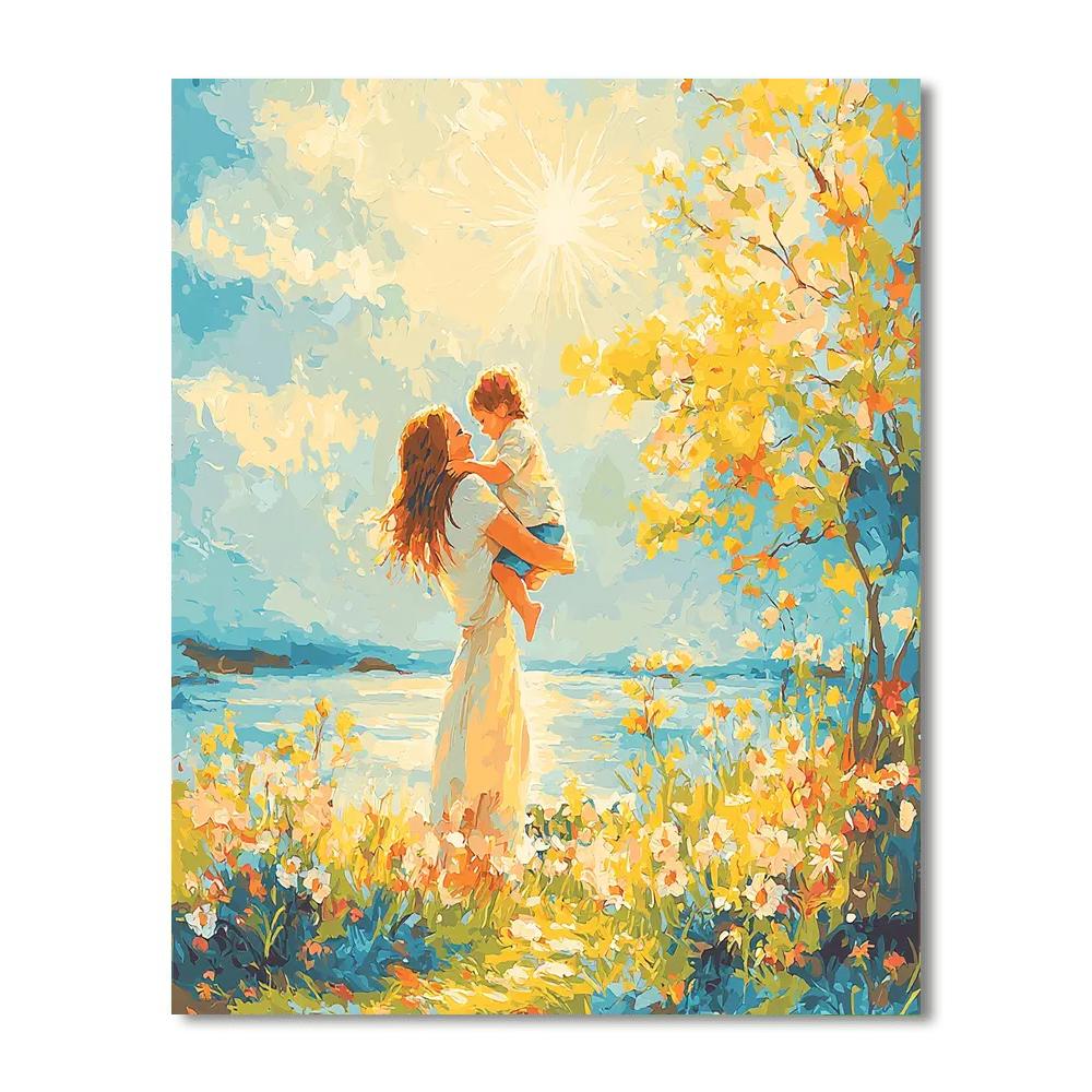 Sunshine And Hugs Number Painting