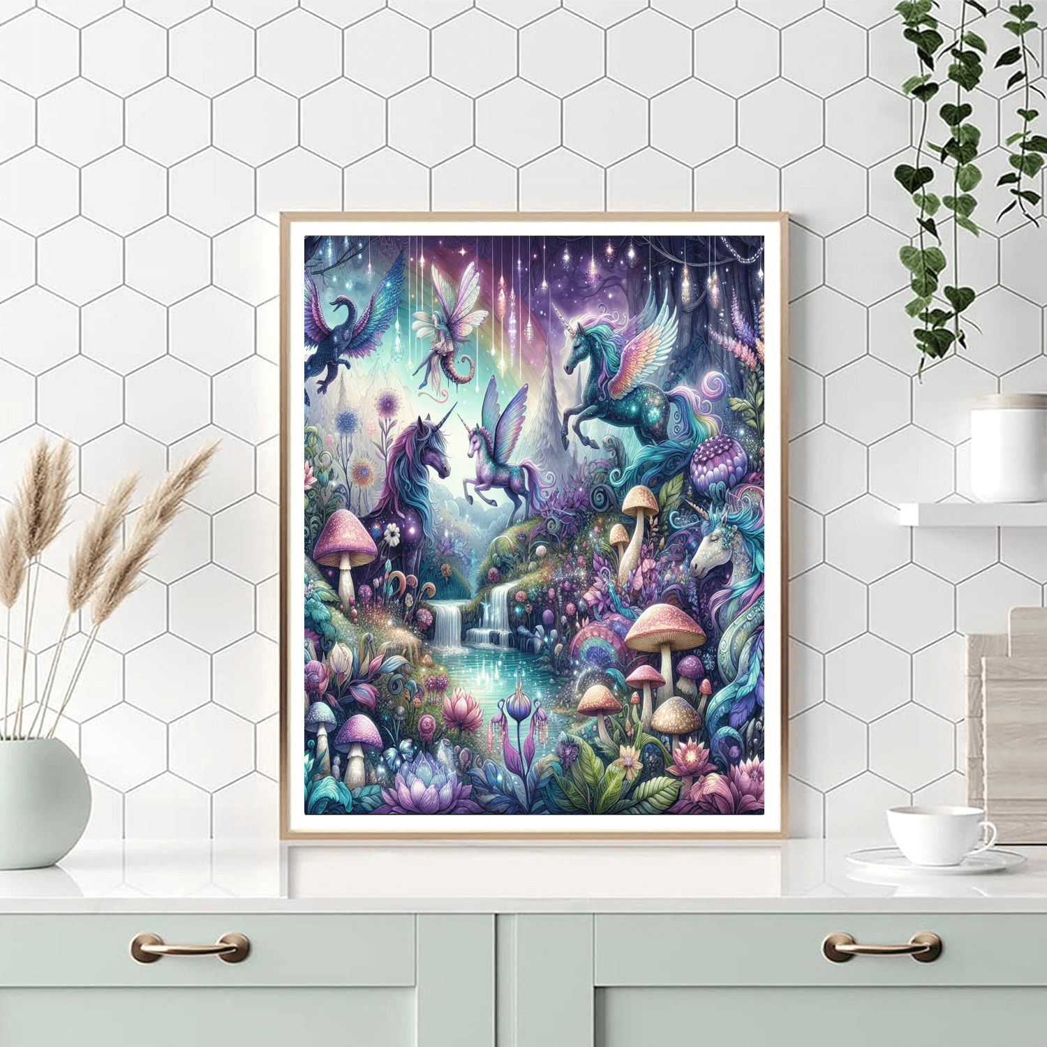 Whimsical Fairytale Realm Number Painting