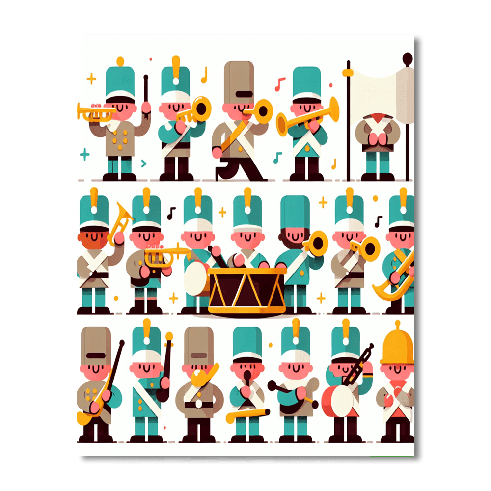 Toy Soldier March Painting By Numbers Kit