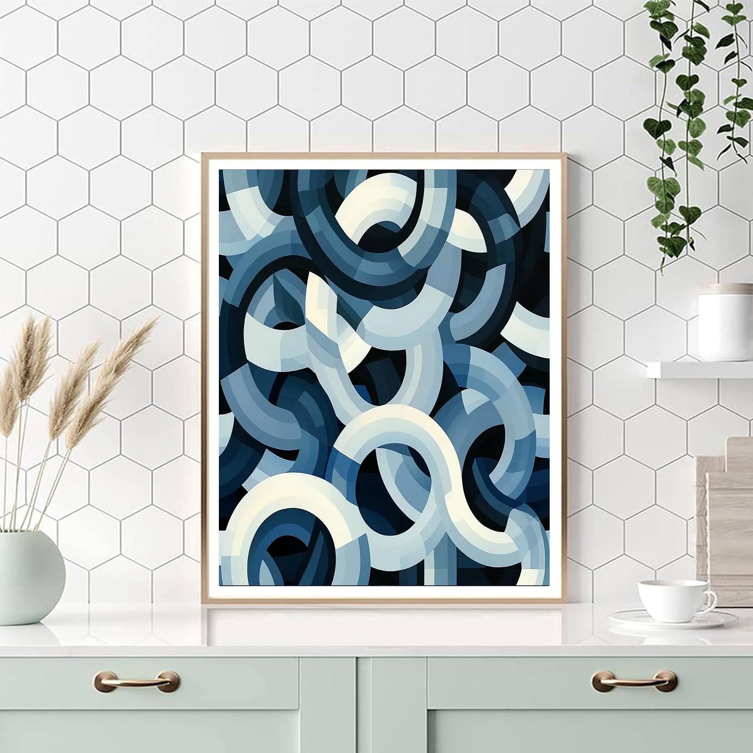 M.C. Escher Inspired Metaphysical Geometries  Painting Number Kit