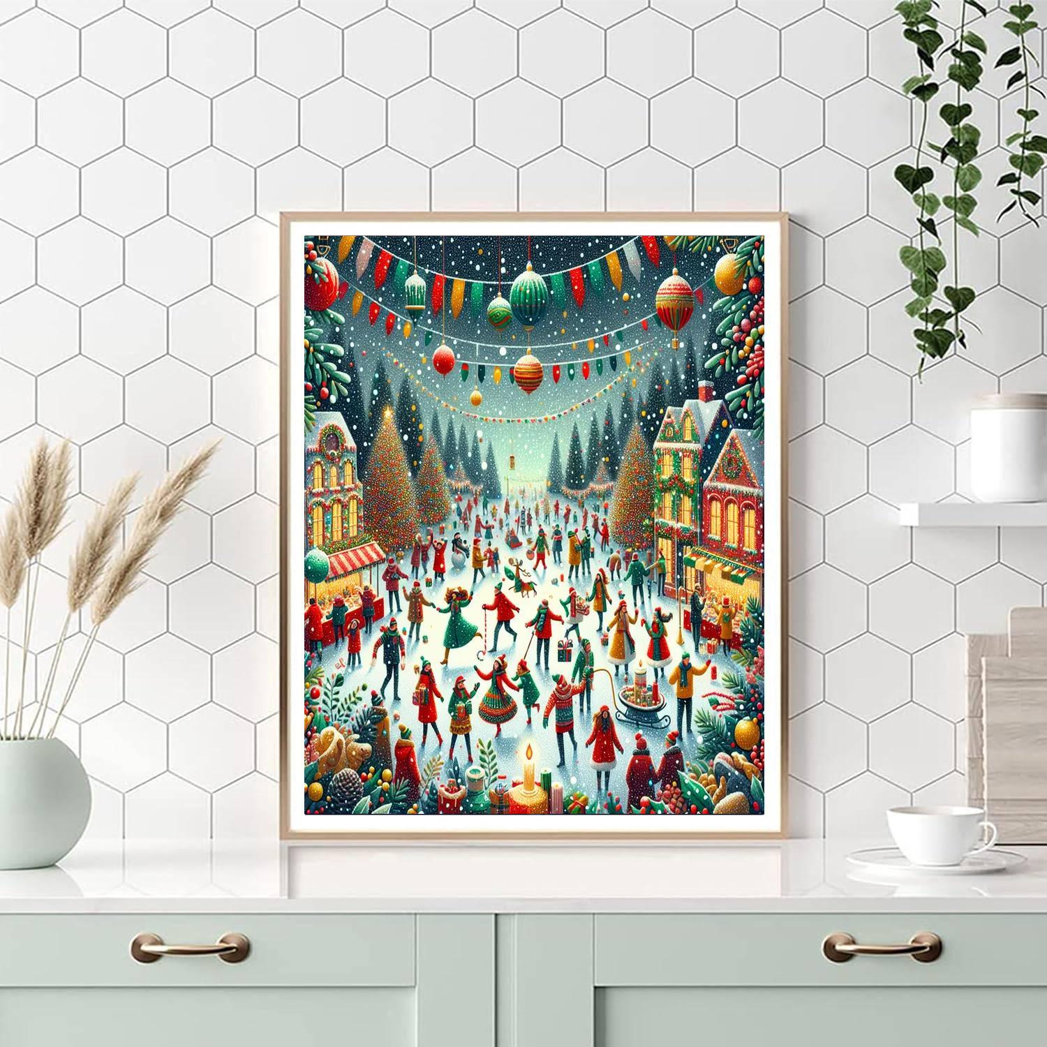 Charming Winter Festival Paint By Numbers