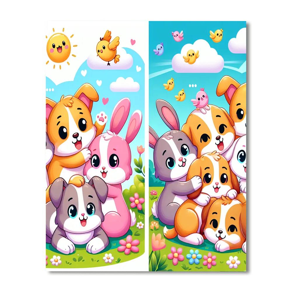 Cuddle Puddle Animal Friends Paint By Numbers