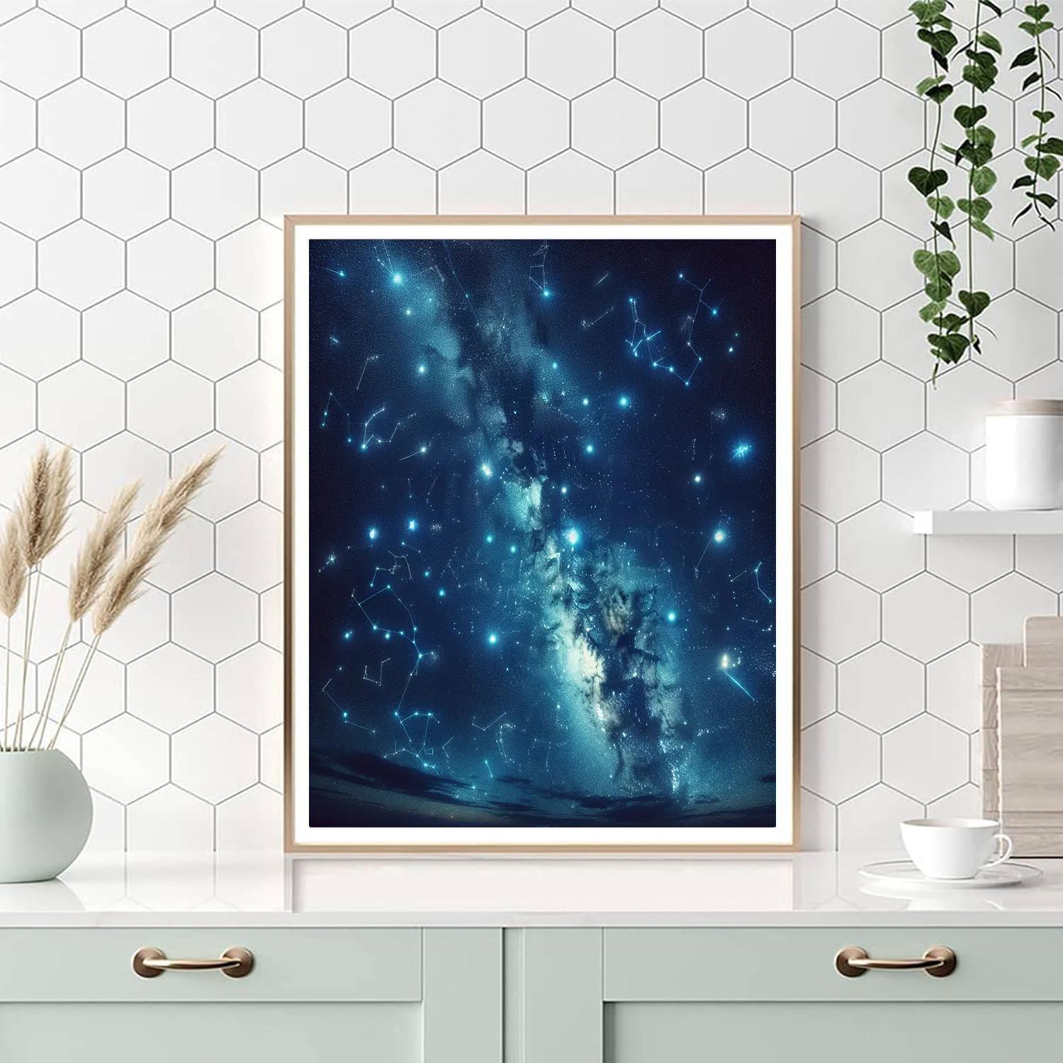 Astronomer's Night Sky DIY Paint By Numbers