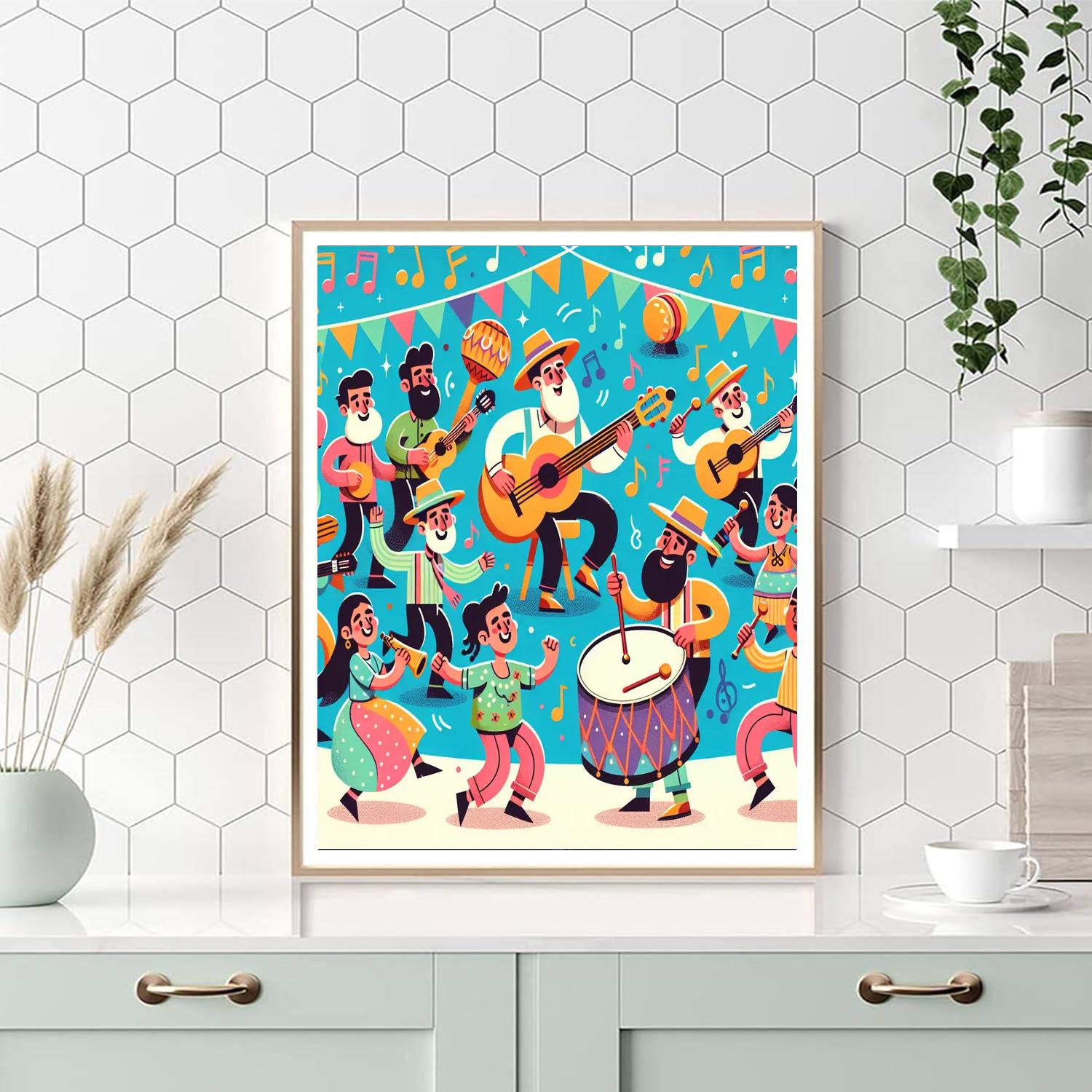 Magic Of Music Festival Painting Number Kit