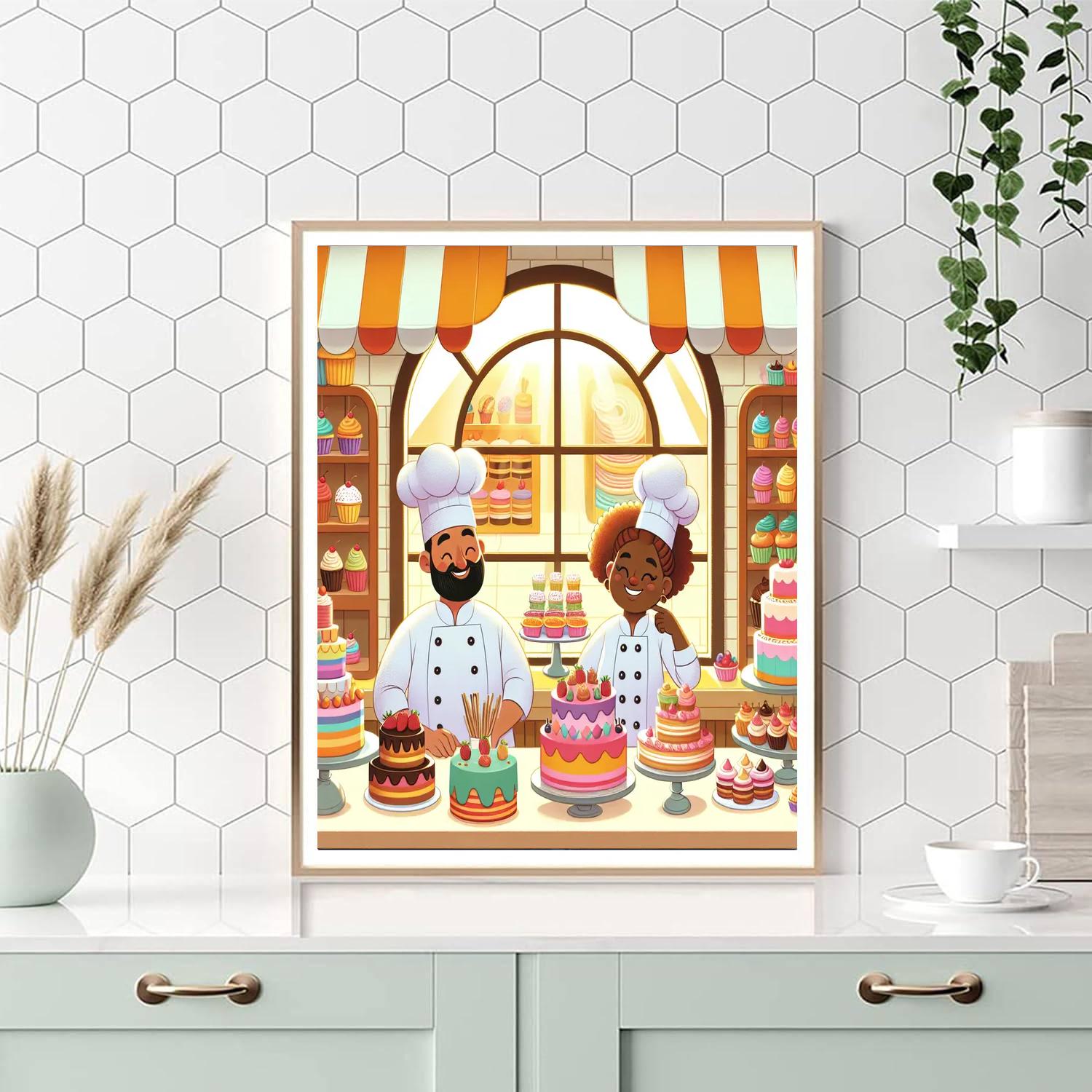 Sweet Bakery Shop Paint By Color