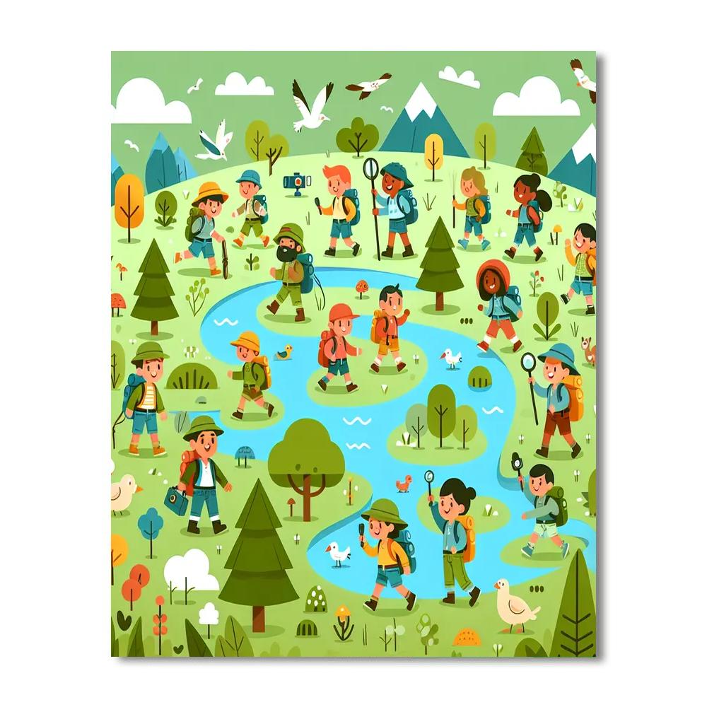 Energetic Ecosystem Expedition Paint By Numbers Art