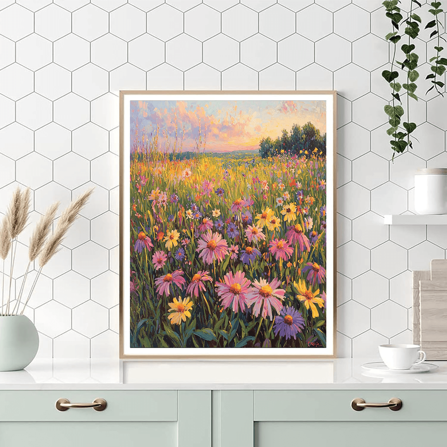 Claude Monet Inspired Floral Dreamscape  Paint By Numbers Art