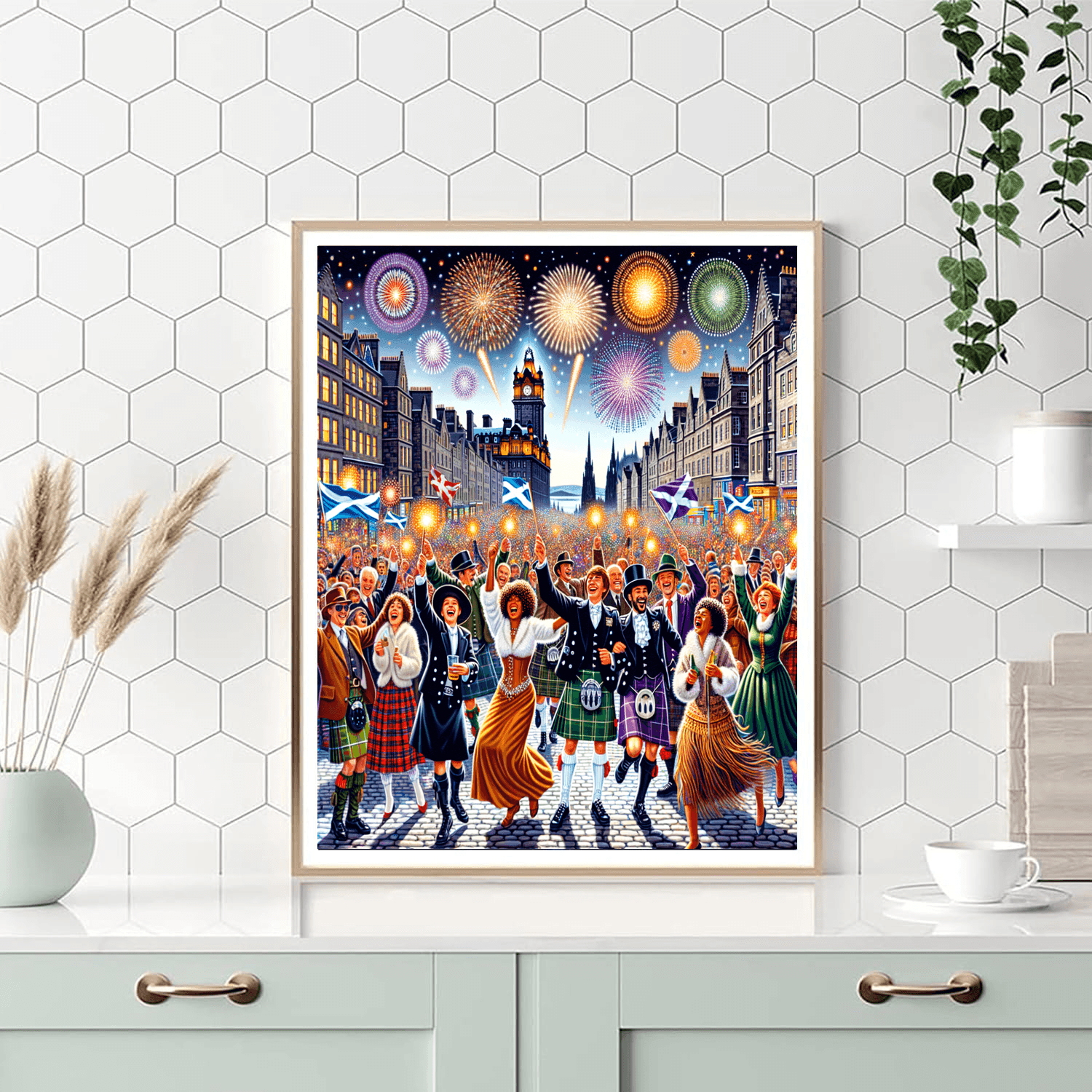 Hogmanay - Edinburgh, Scotland Paint By Color