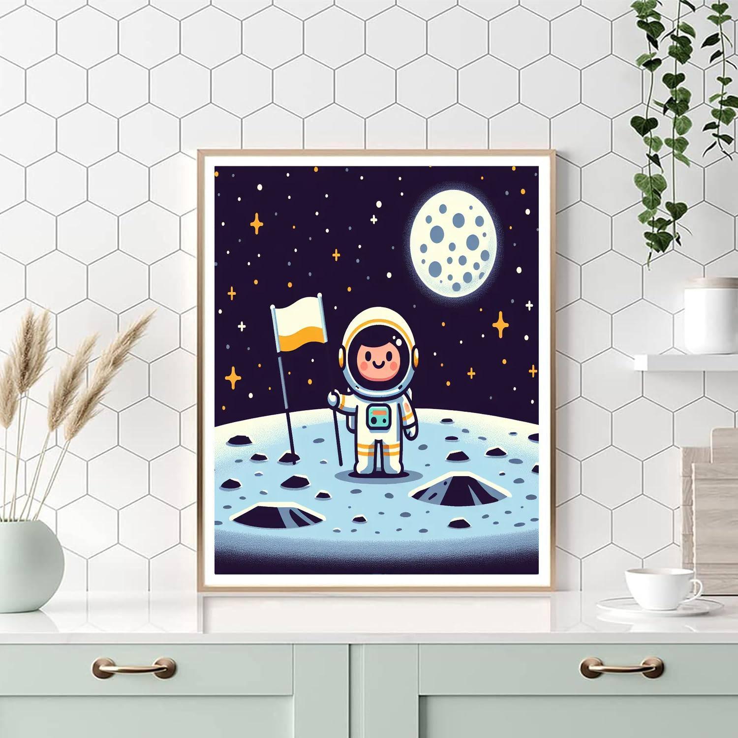 Lunar Landing Lark Paint By Numbers