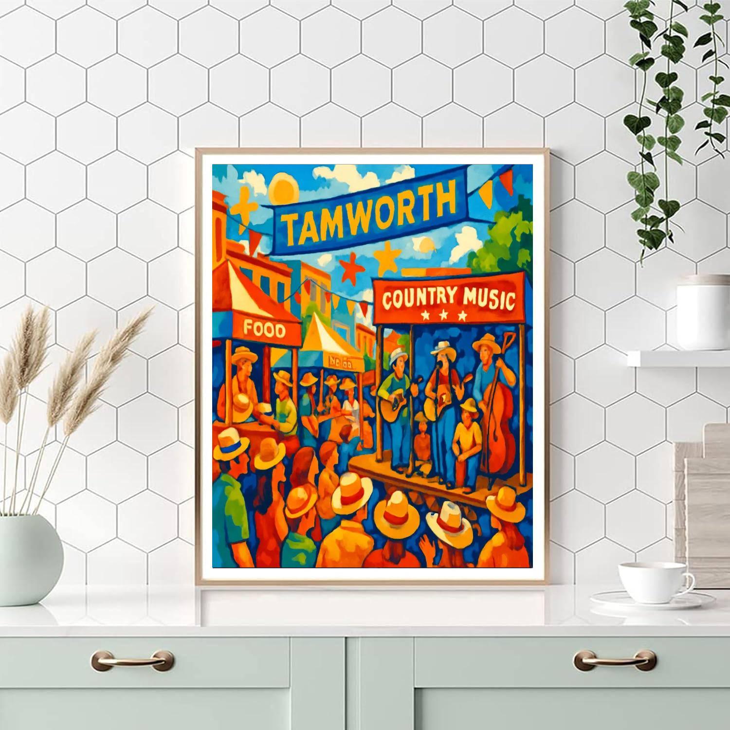 Tamworth Country Music Festival - Tamworth Painting By Numbers Kit