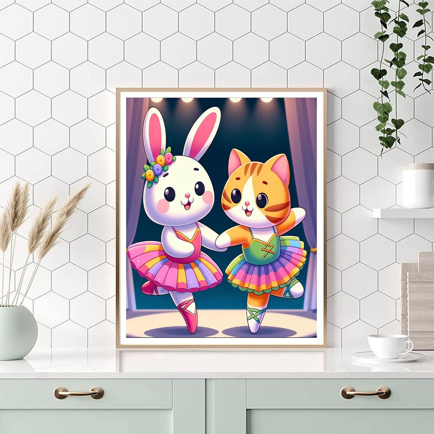 Whimsical Animal Ballet Paint By Number