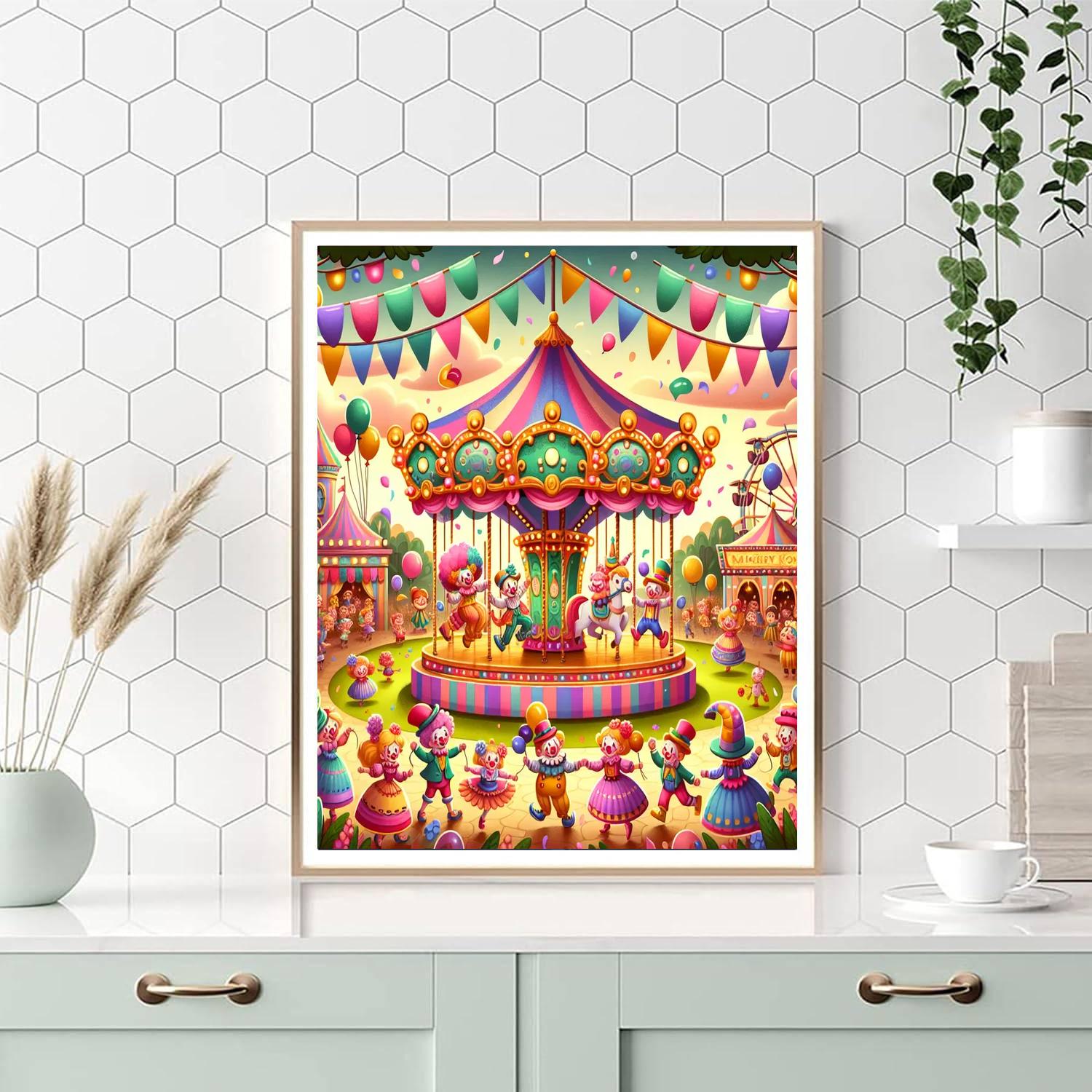 Magic Kingdom Carnival Painting Number Kit