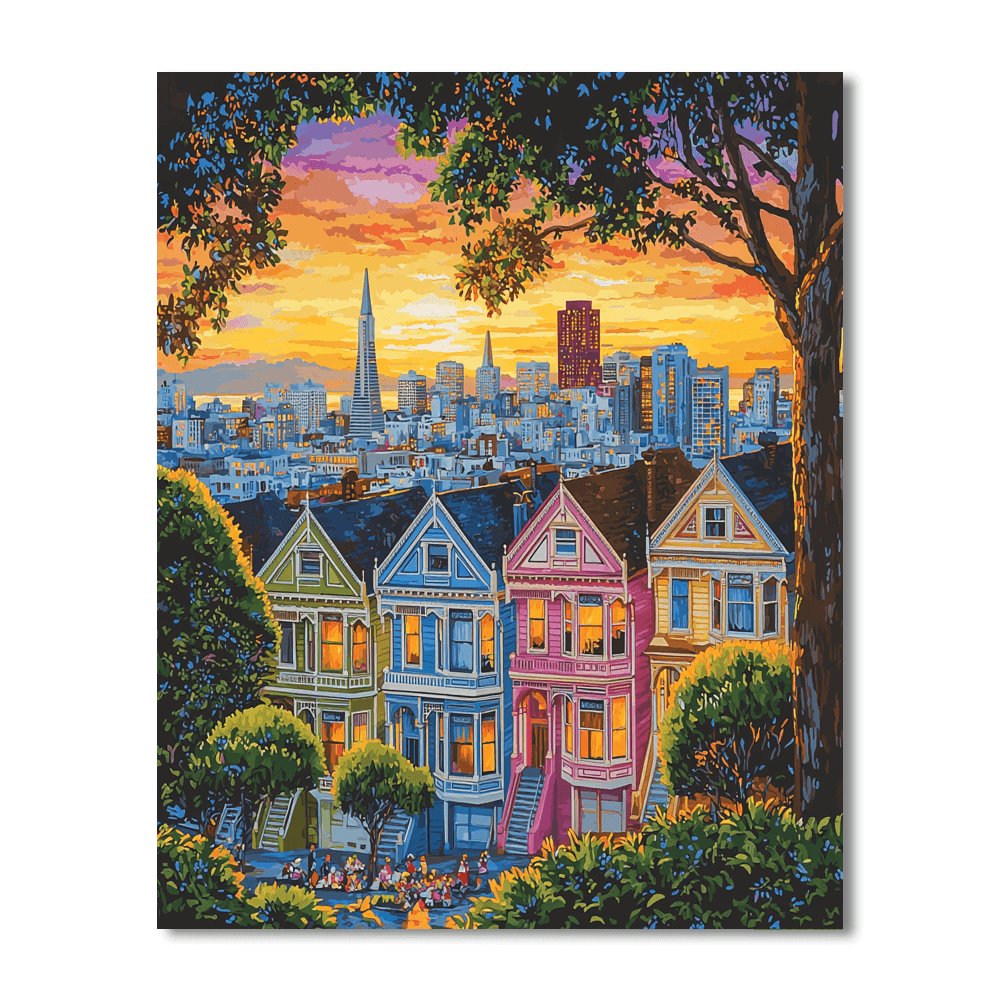 The Painted Ladies Painting By Numbers Kit