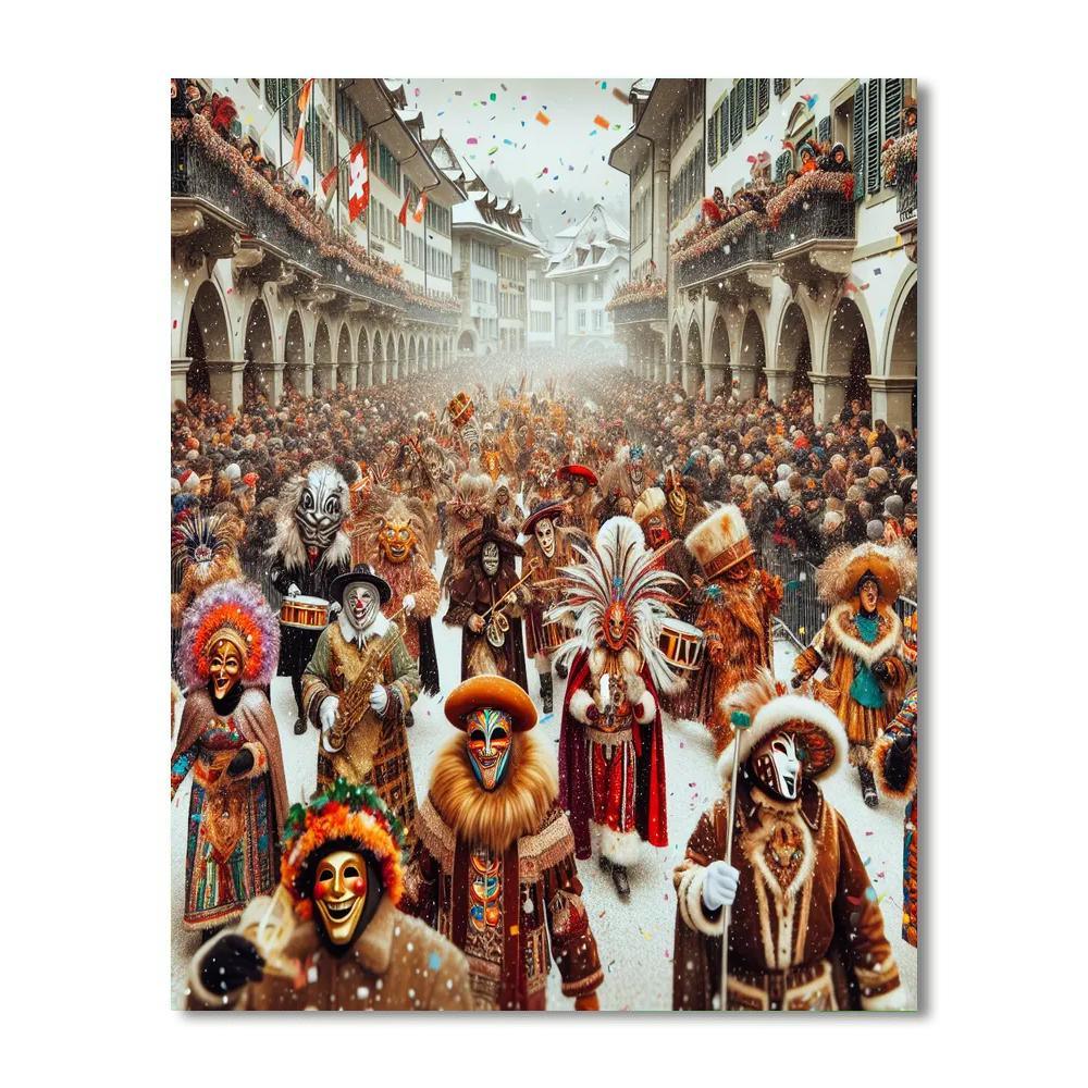 Winter Carnival - Switzerland Numbered Painting Kits