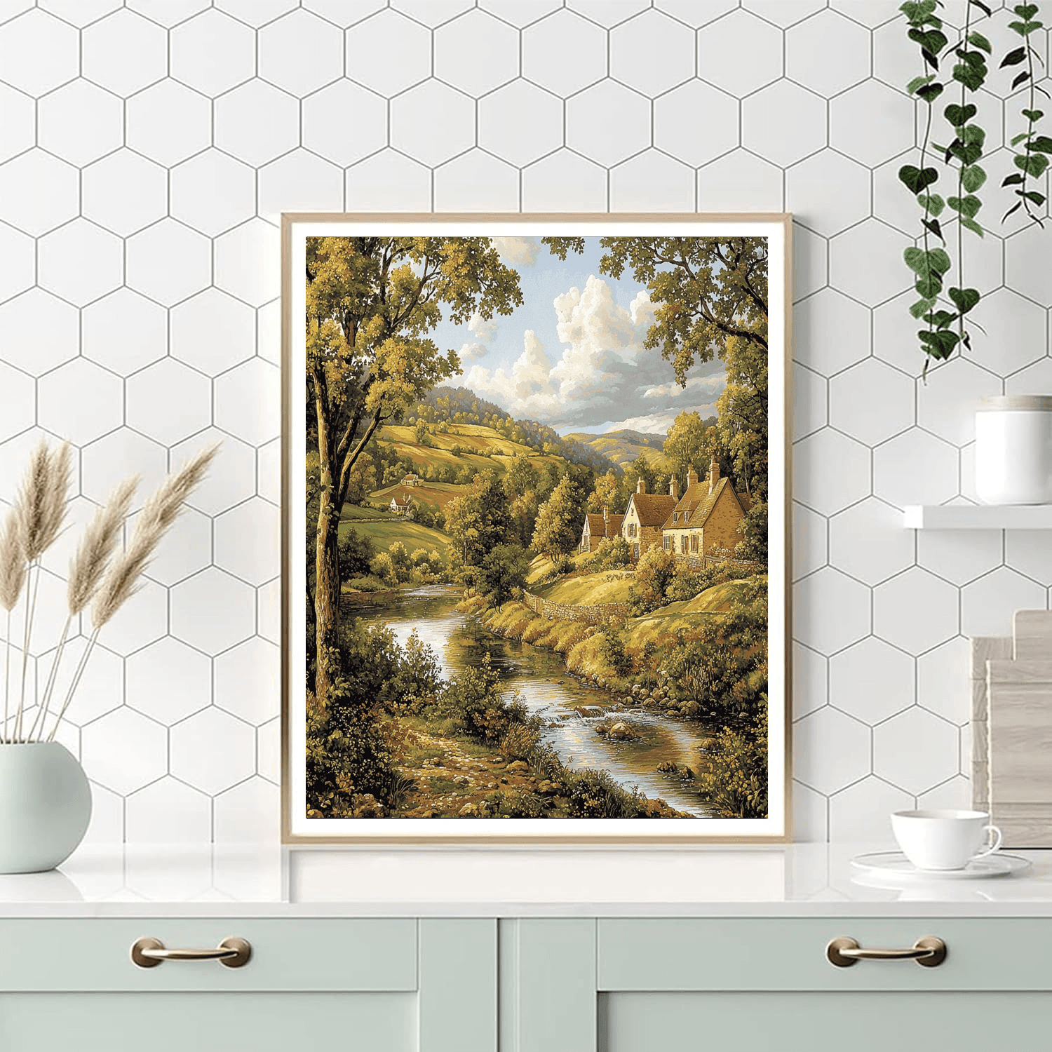 Gainsborough Inspired Timeless Historical Landscape - DIY Painting By Numbers Kit