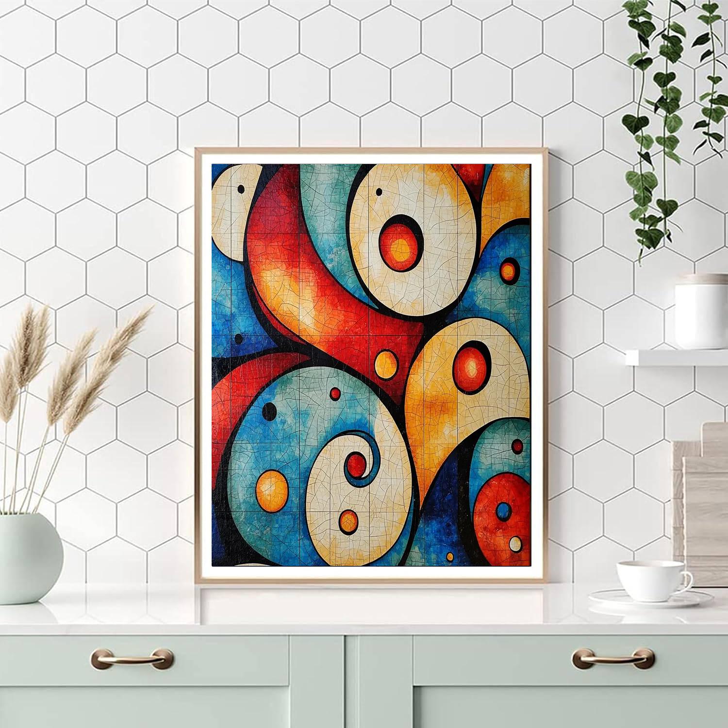 Joan Miró Inspired Whimsical Dreamsphere  Paint By Numbers Art