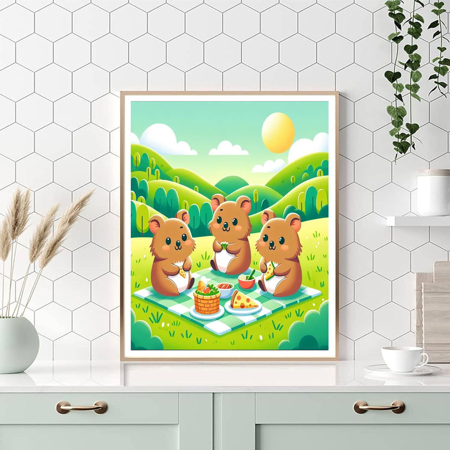Quaint Quokka Picnic Paint By Number