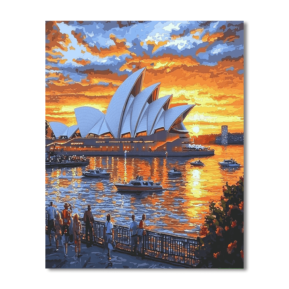 Sydney Opera House Paint By Color