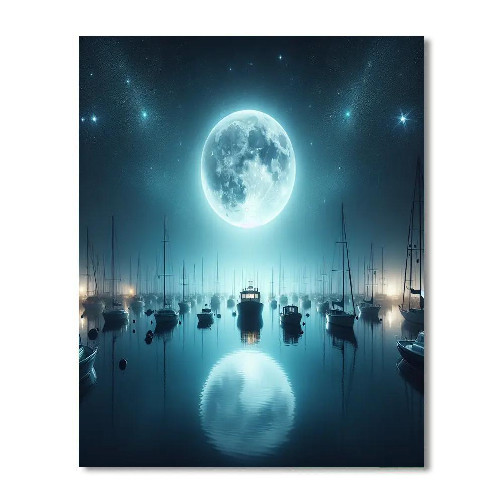Dreamy Harbor Reflections Painting By Numbers Kit
