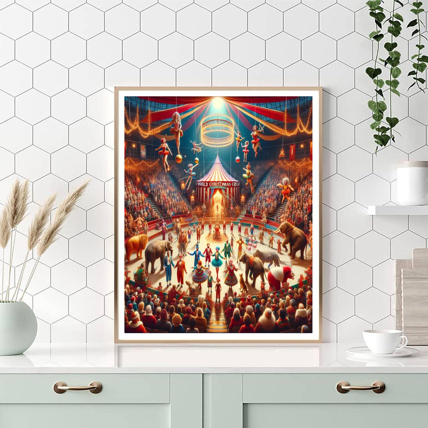 World Christmas Circus - Amsterdam, Netherlands Numbered Painting Kits
