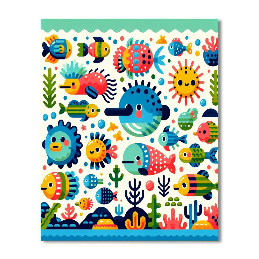 Ocean Odyssey Exploration Paint By Numbers Art