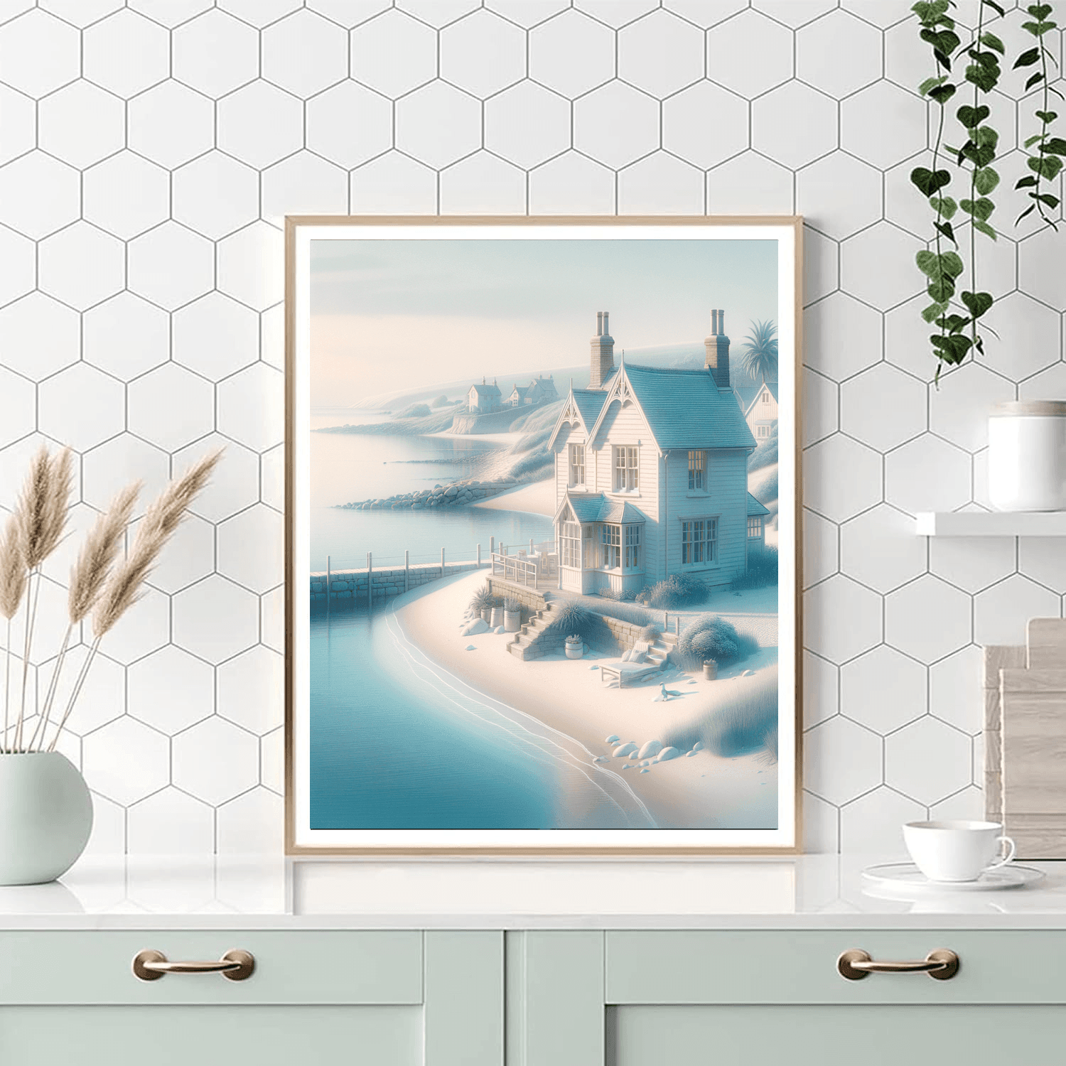 Cottage By The Sea Painting By Numbers Kit