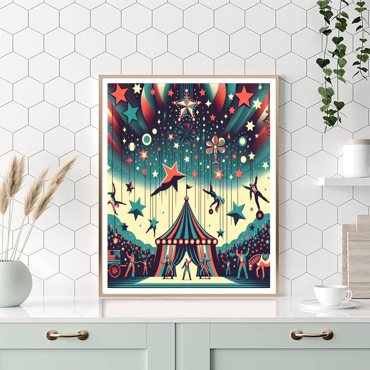 Magical Stardust Circus Numbered Painting Kits