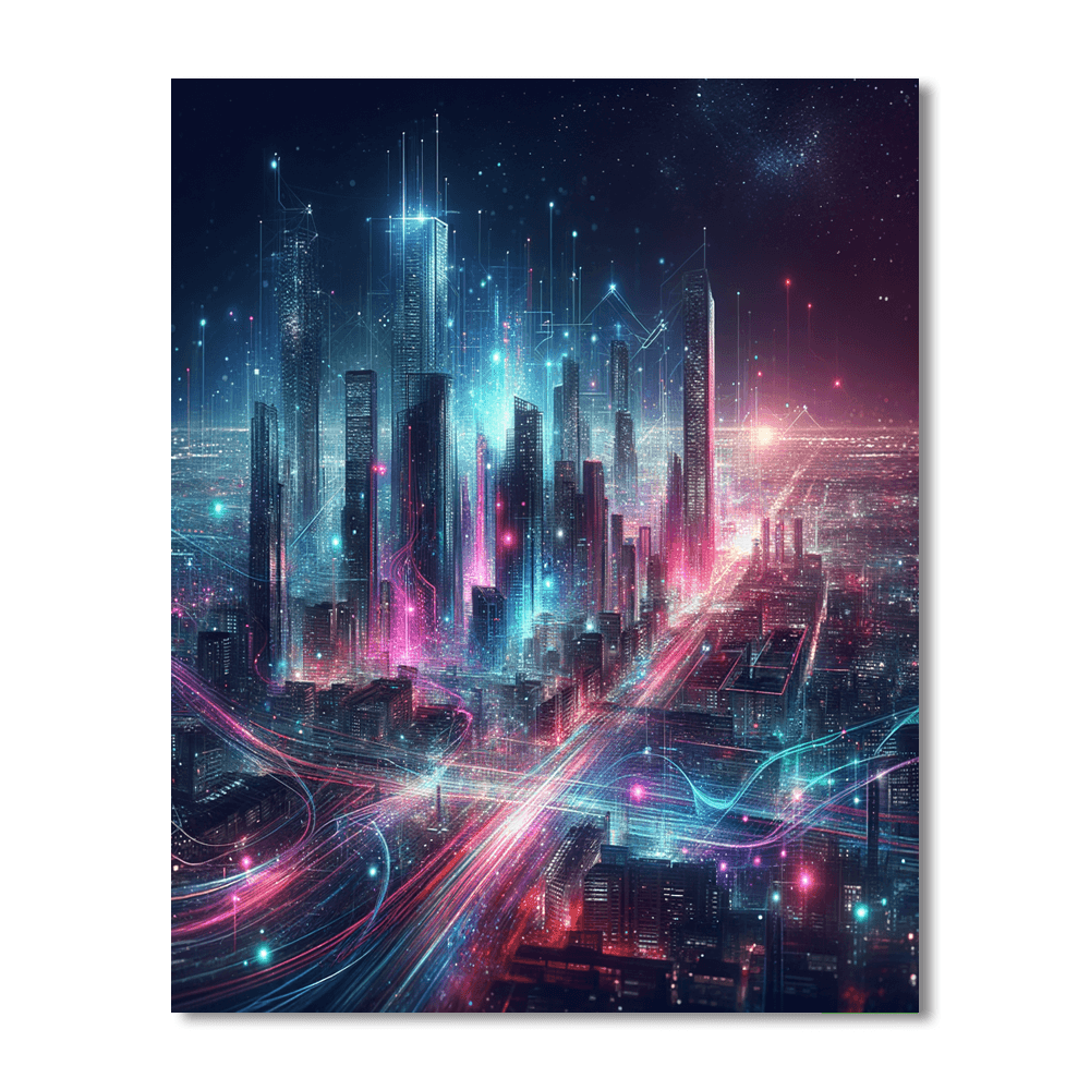 Urban Skyline Dreams Paint By Number
